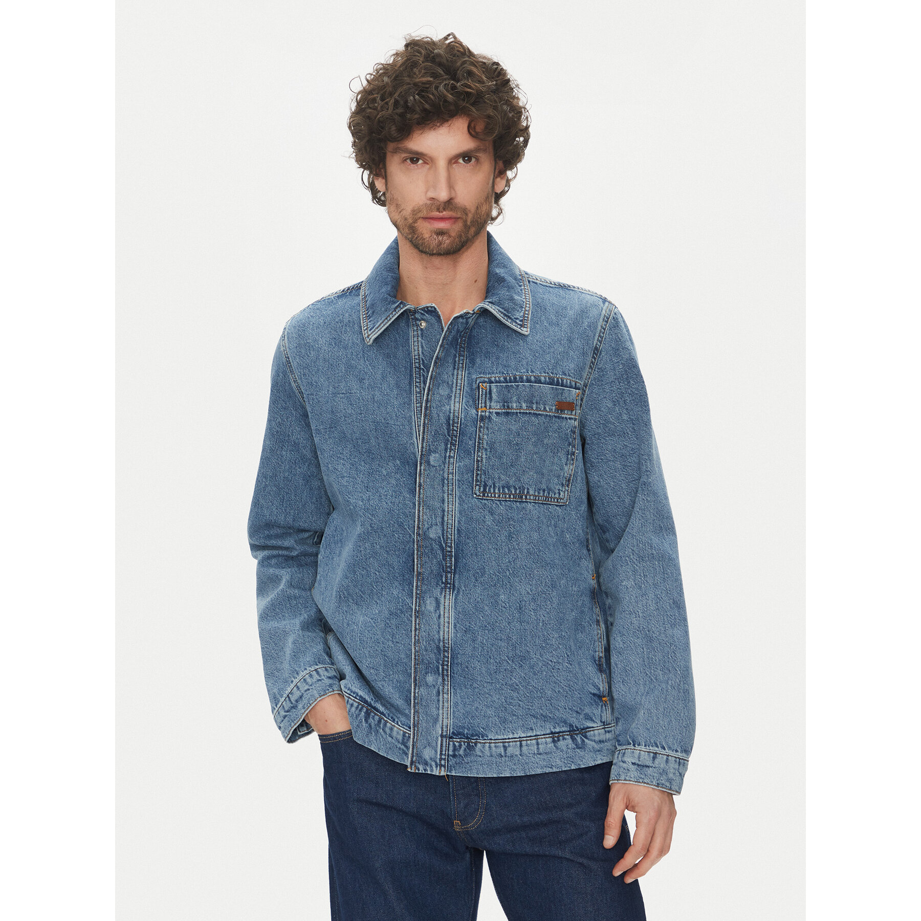 Liu Jo Jeansjacke QA5300 D0257 78263 Dunkelblau Regular Fit