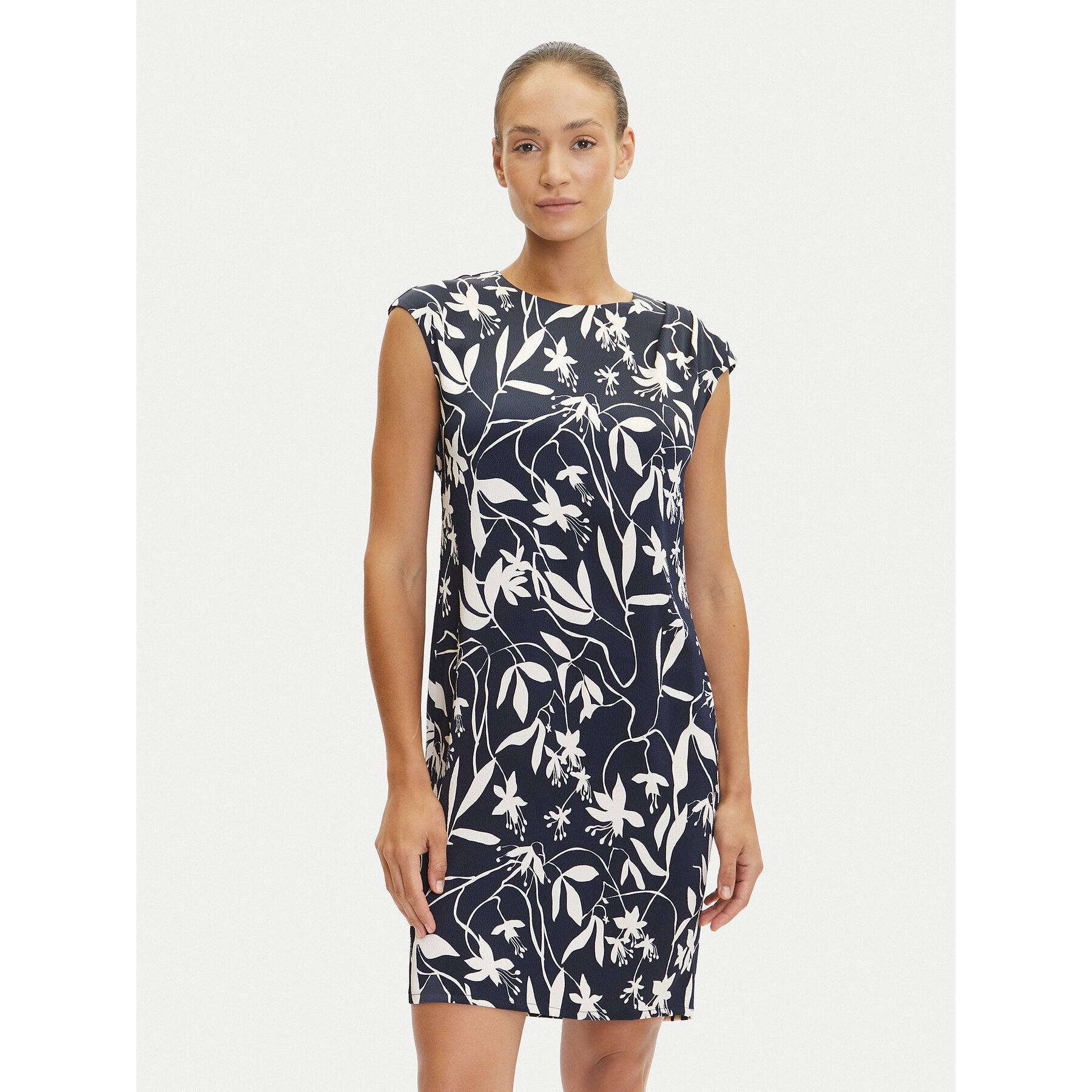 Tatuum Kleid für den Alltag Zimona 1 T2508.207 Dunkelblau Relaxed Fit