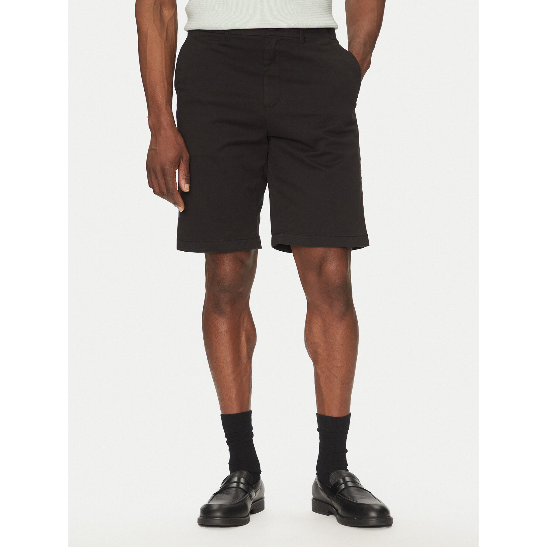 Calvin Klein Stoffshorts Modern Twill Reg. Straight Short K10K114068 Schwarz Regular Fit