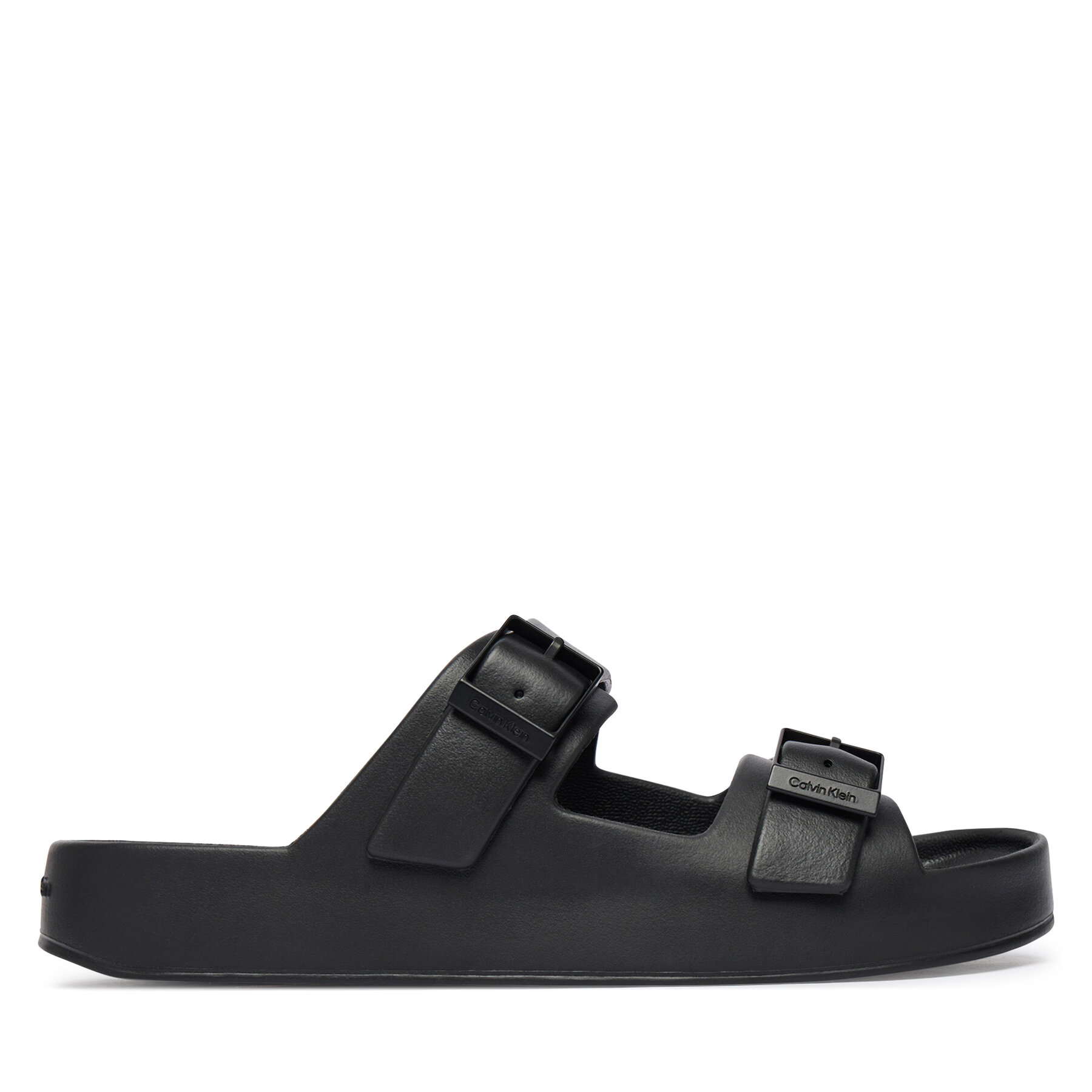 Šľapky Calvin Klein Ergon Eva Double Bar Sandal HM0HM02116 Čierna