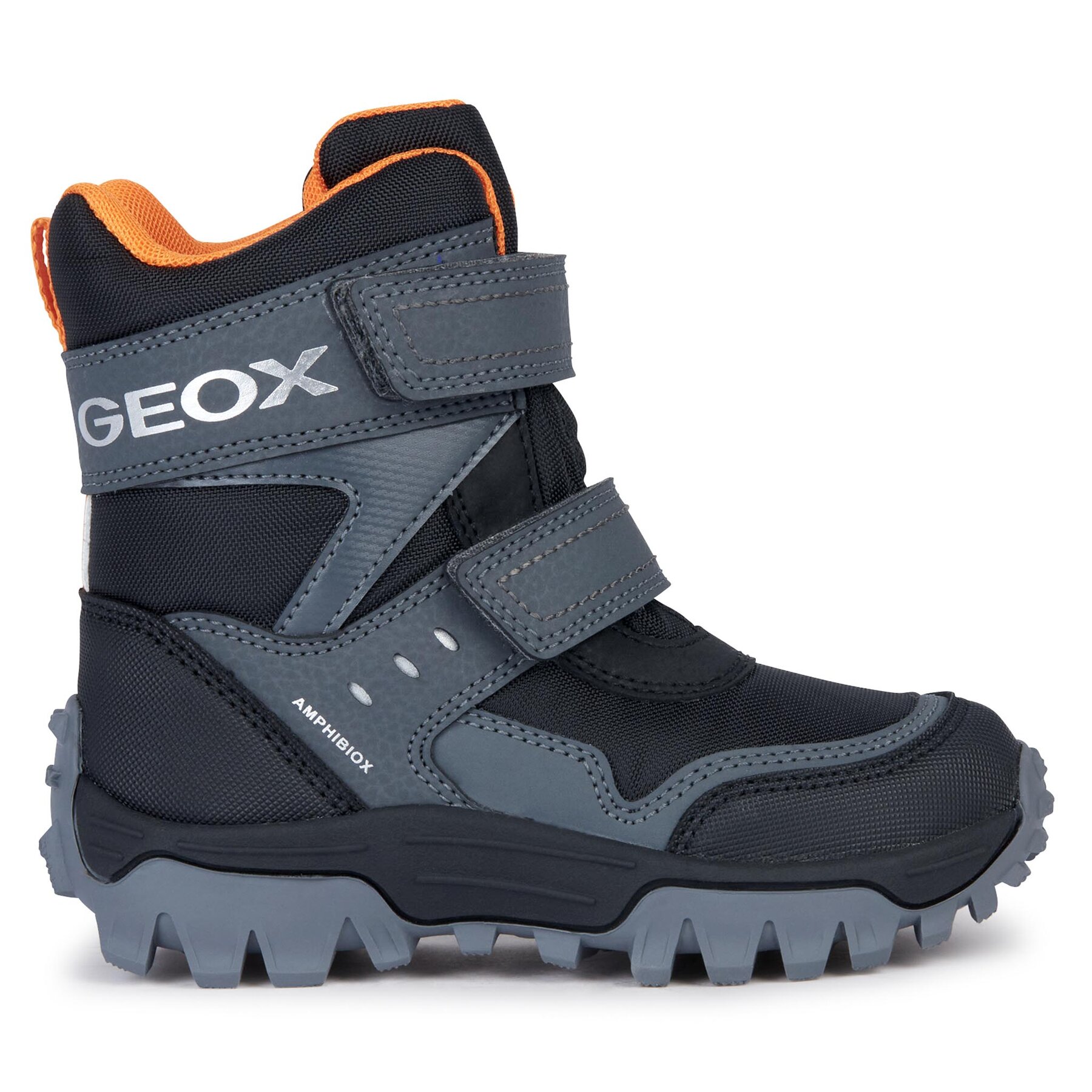 Čizme za snijeg Geox J Himalaya Boy B Abx J36FRC 0FUCE C0038 D Black/Orange