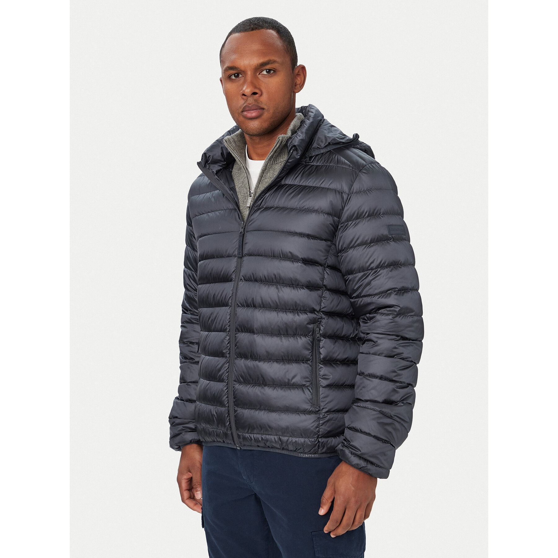 Hunter Pernata jakna 62KUMP1000 Tamnoplava Regular Fit