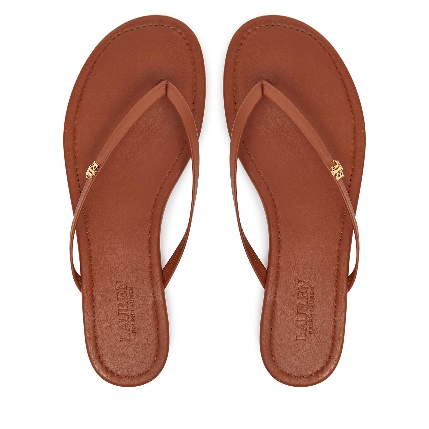 Női Flip-flops LAUREN RALPH LAUREN, Méret: 36.5, Barna, Raquel 802953931006