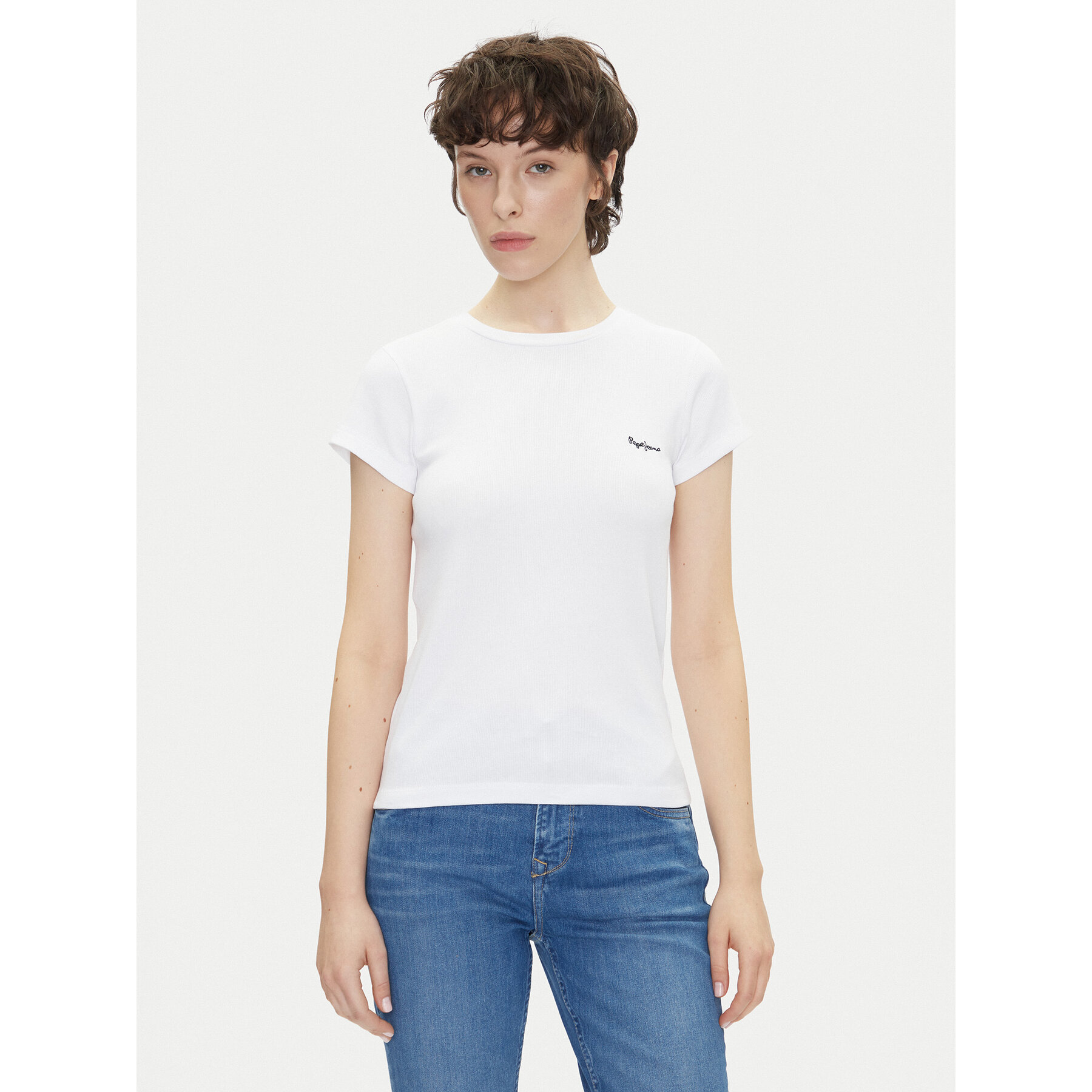 Pepe Jeans Póló PL506037 Fehér Regular Fit