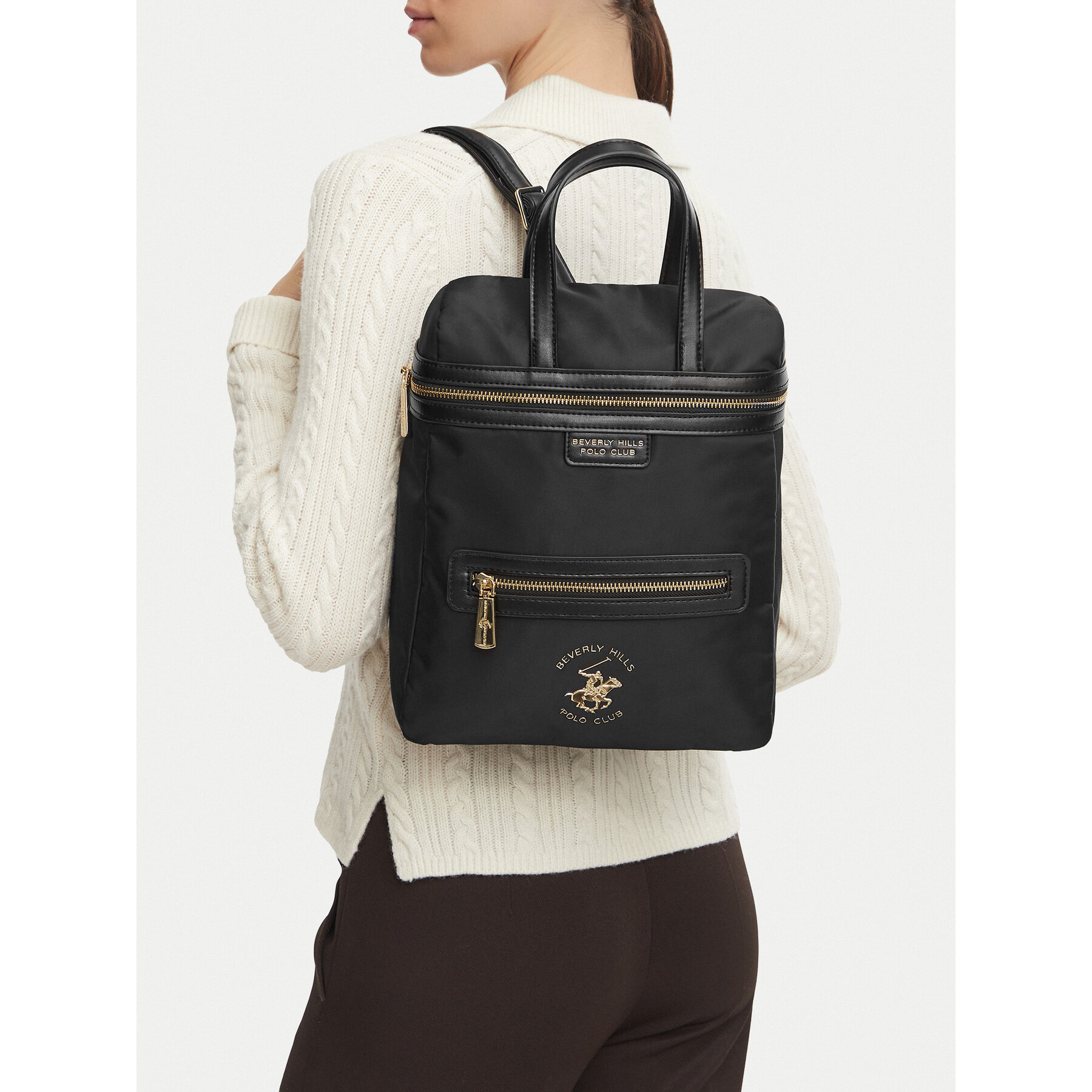 Ruksak Beverly Hills Polo Club BHPC-H-002-07 Crna