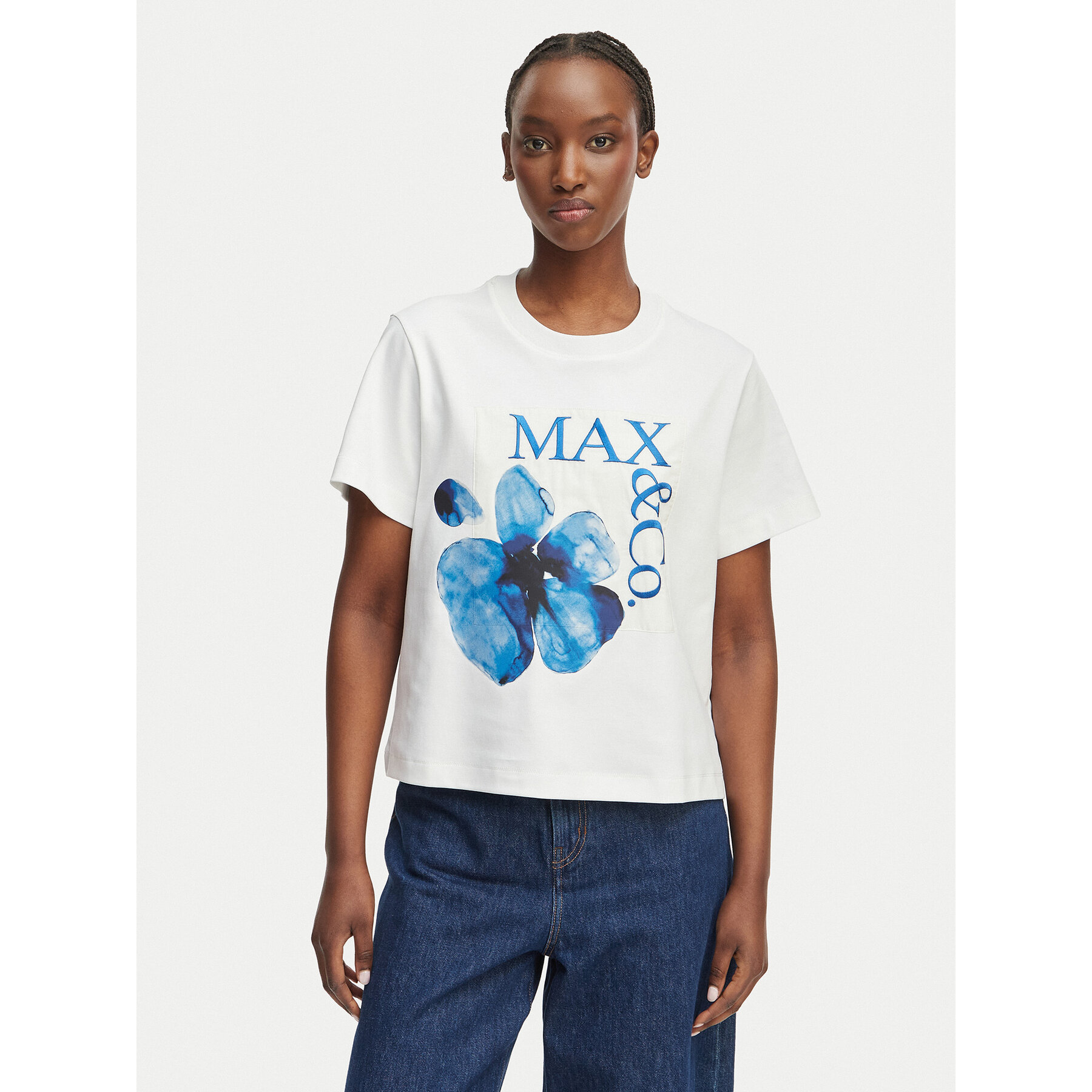 MAX&Co. T-Shirt 2616971034200 Weiß Regular Fit