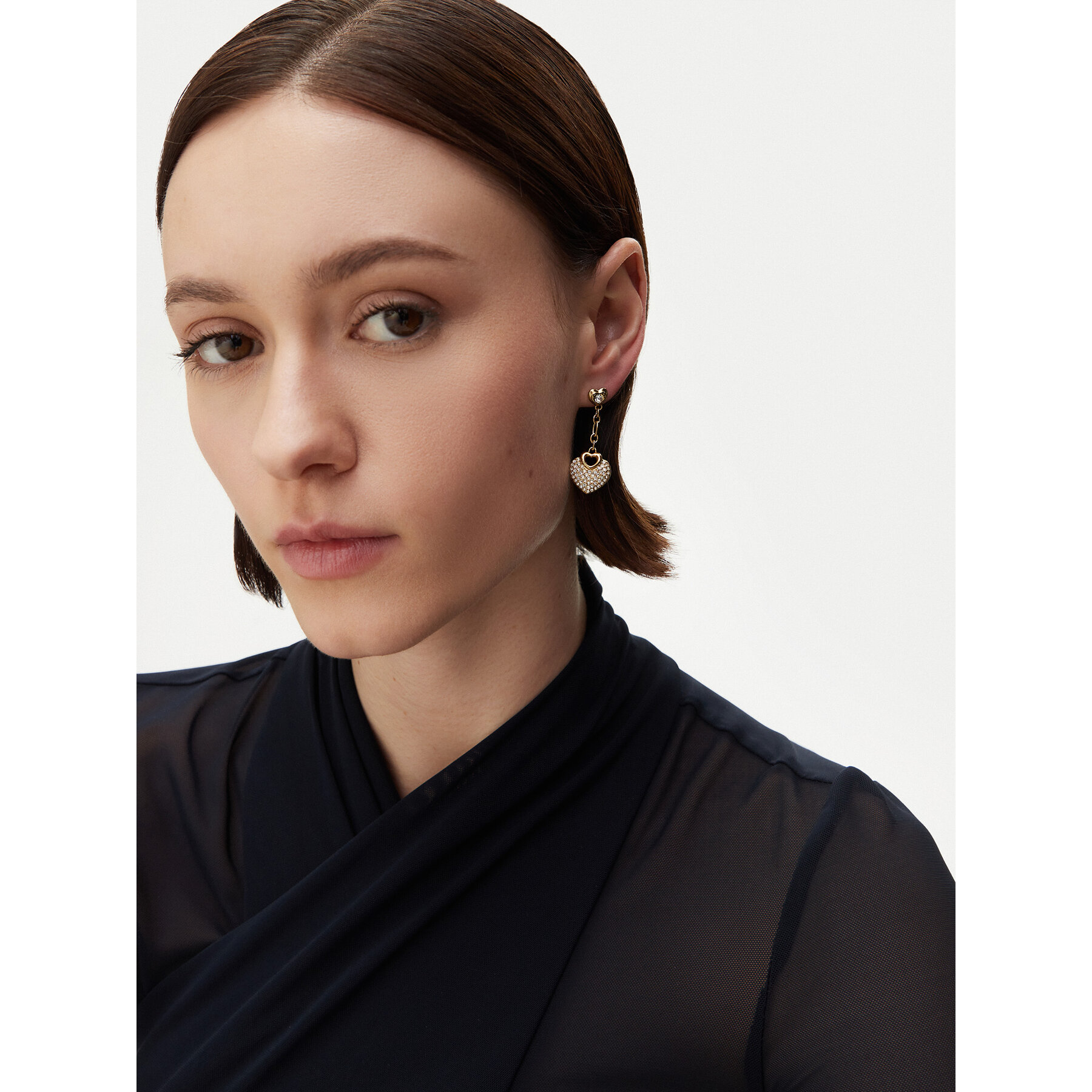 Náušnice Guess JUBE05 210JW Zlatá