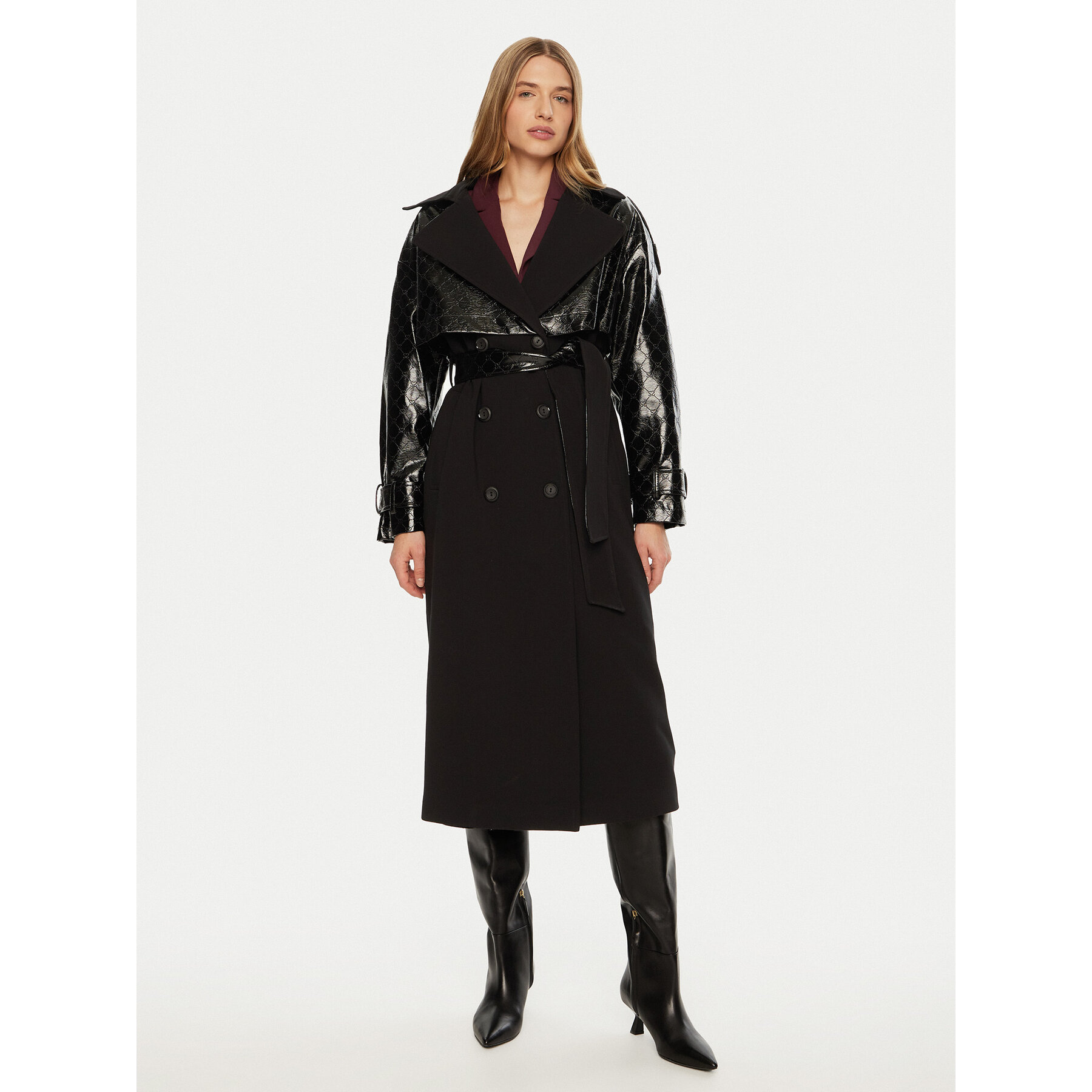 ACCESS FASHION Übergangsmantel 44-9003-504 Schwarz Regular Fit