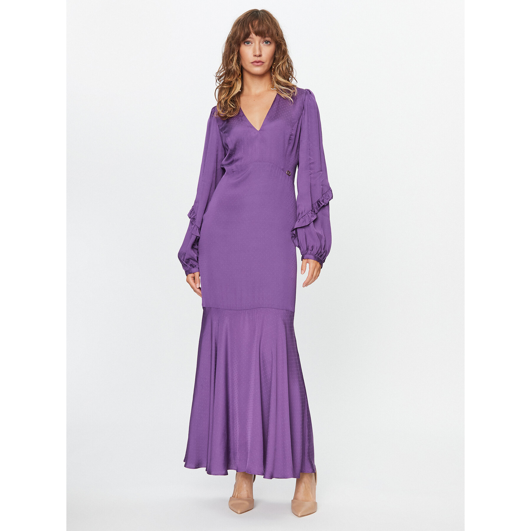TWINSET Abendkleid 232TT2171 Violett Regular Fit