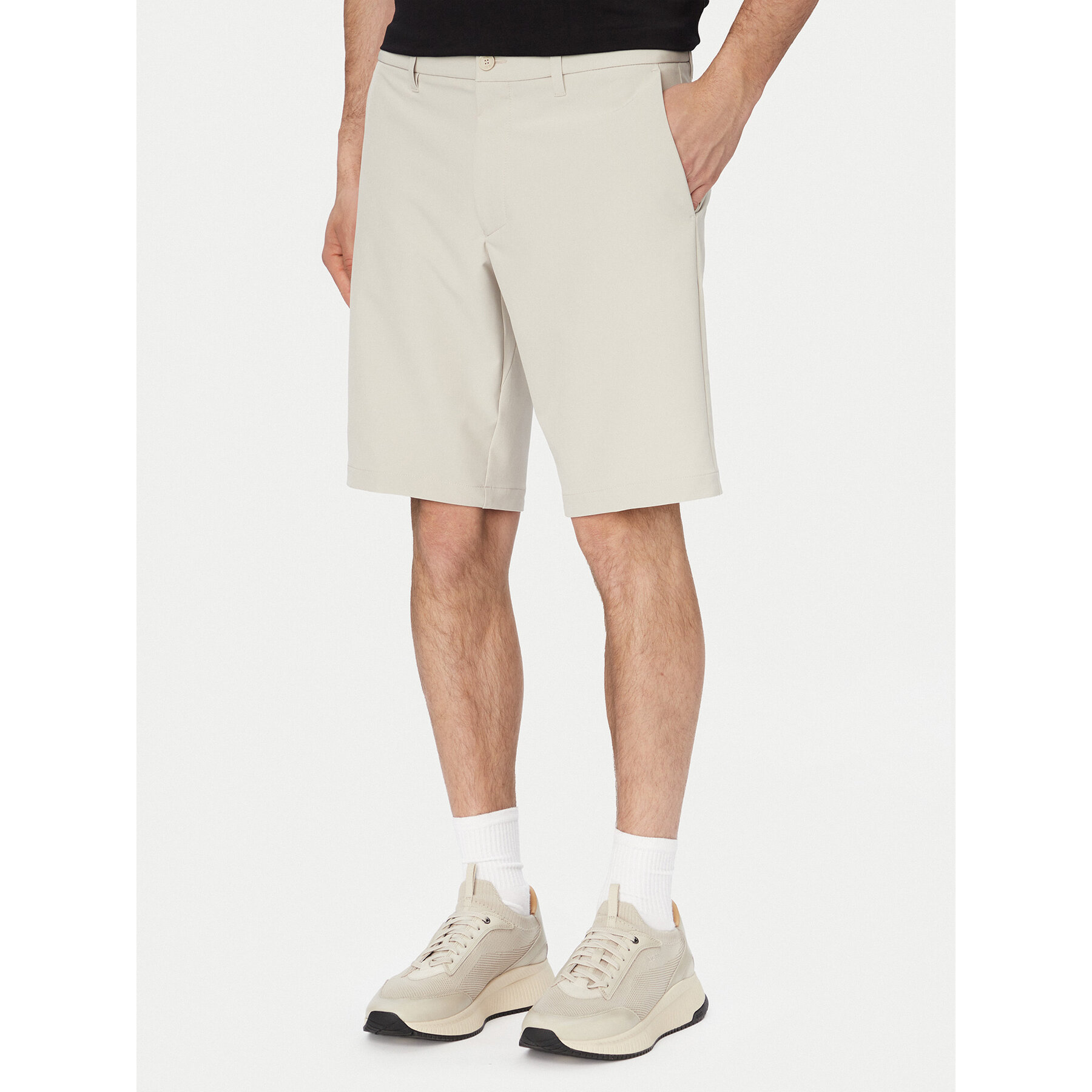 Boss Stoffshorts S Commuter 10.5 Inch 50540337 Hellbeige Slim Fit