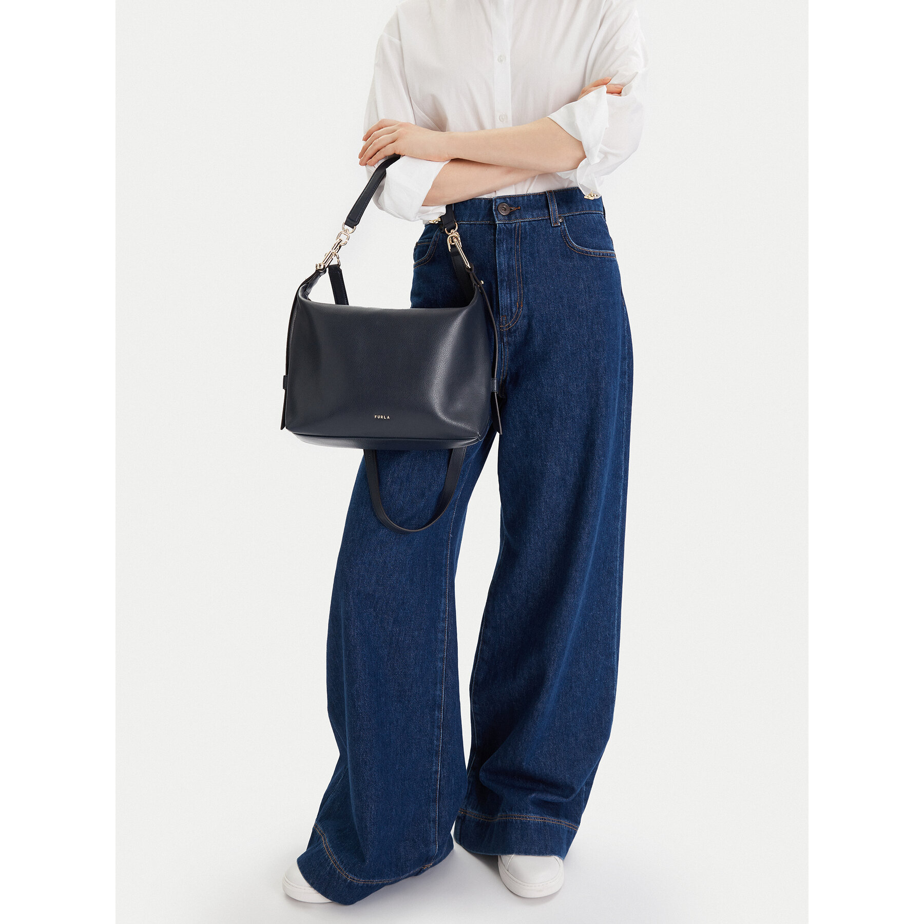 Geantă Furla Tonie M WB01964 A.0023 CN 2676S Bleumarin