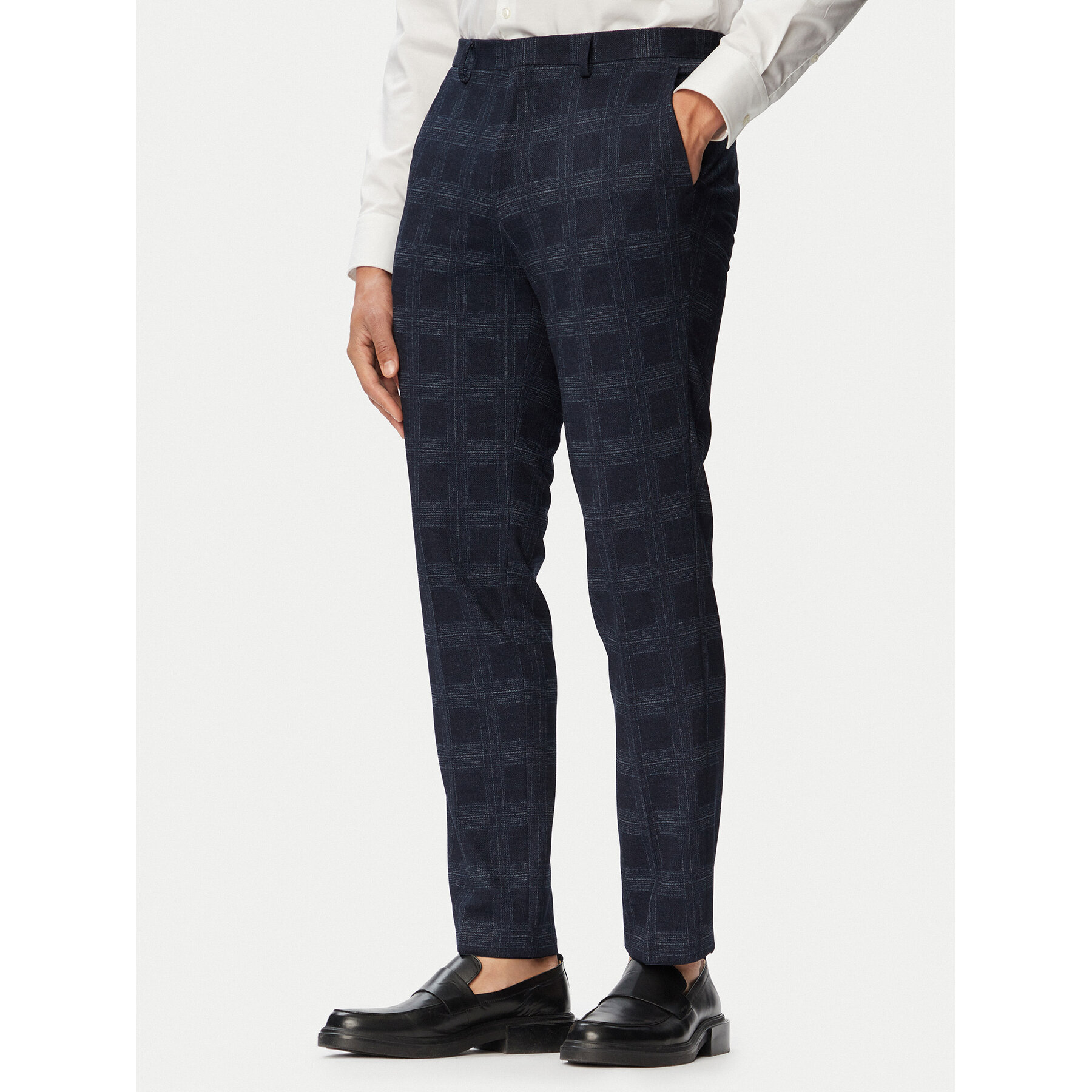 HUGO Chinos Hesten263X-H 50565367 Dunkelblau Slim Fit