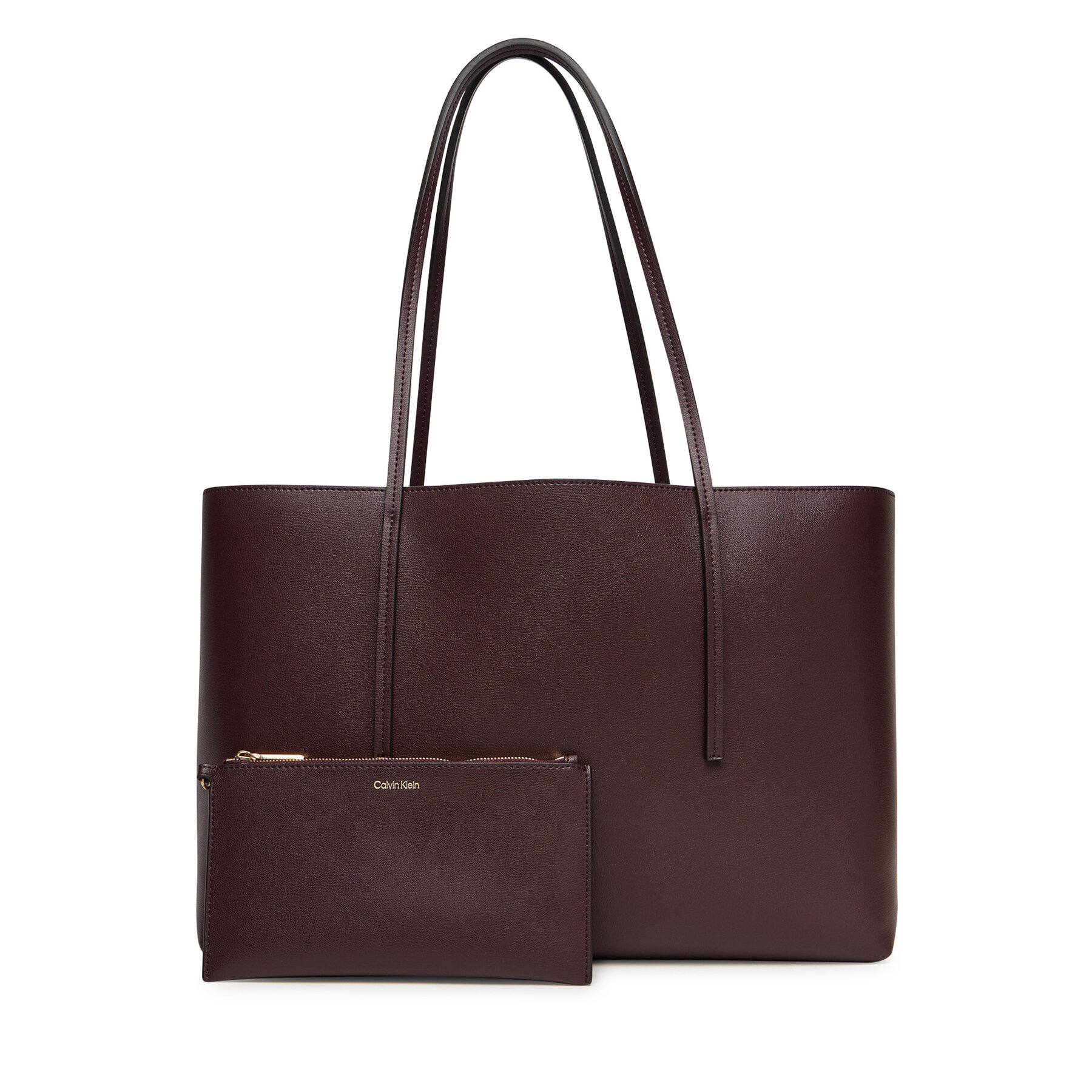 Geantă Calvin Klein Foil Logo Tote W/Pouch LV04F3274G Vișiniu