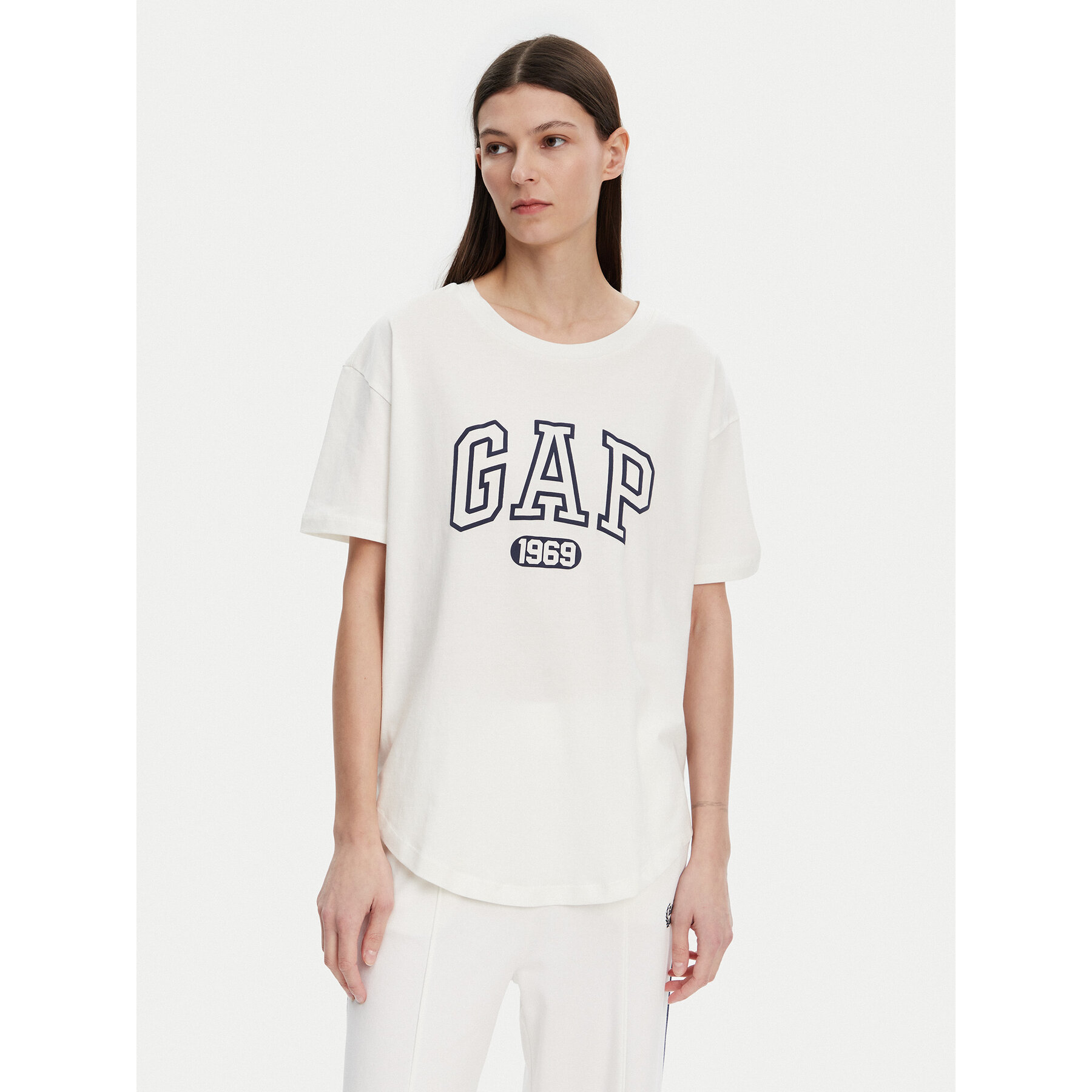 Gap Póló 407990-04 Fehér Regular Fit