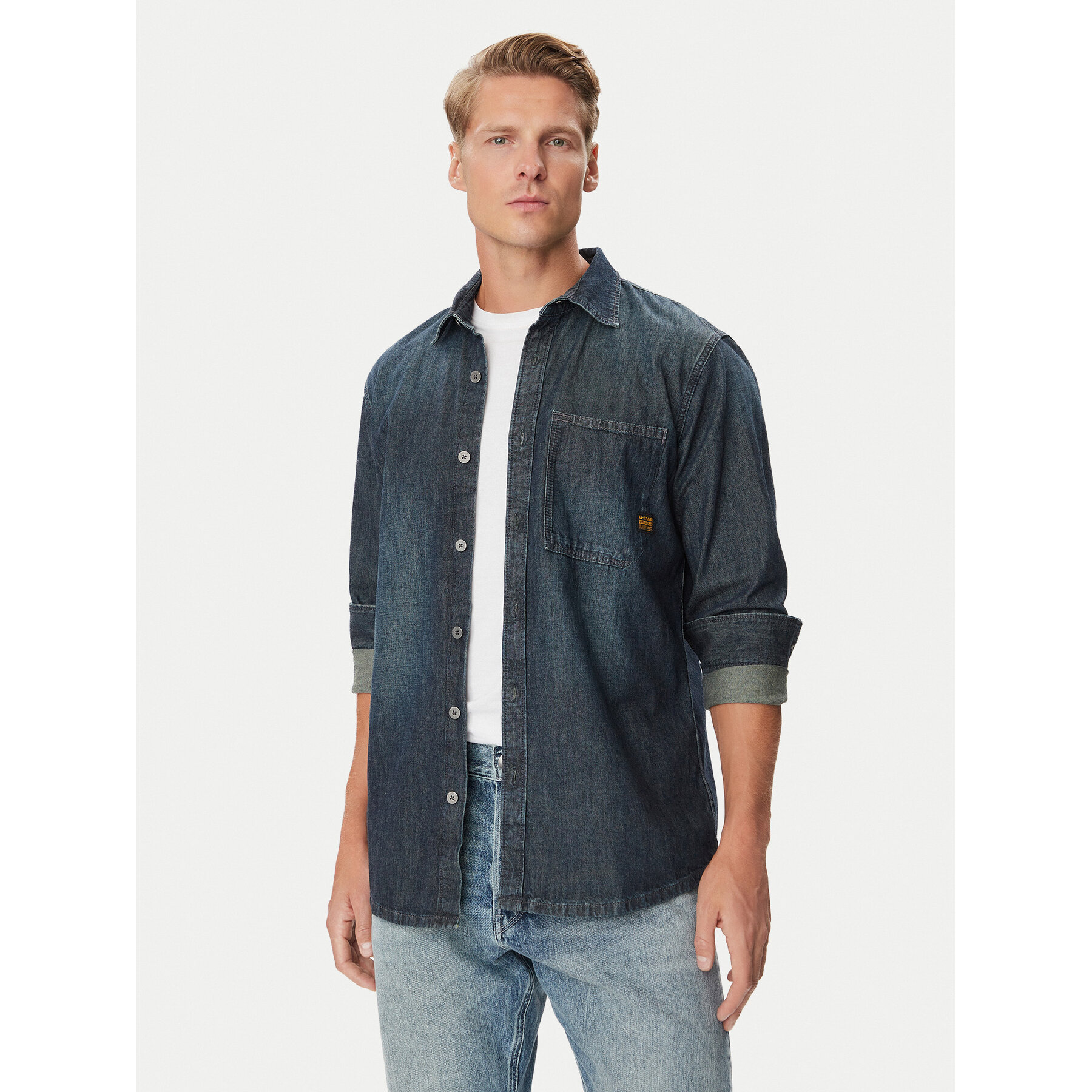G-STAR traper košulja D27083-D539 Plava Regular Fit