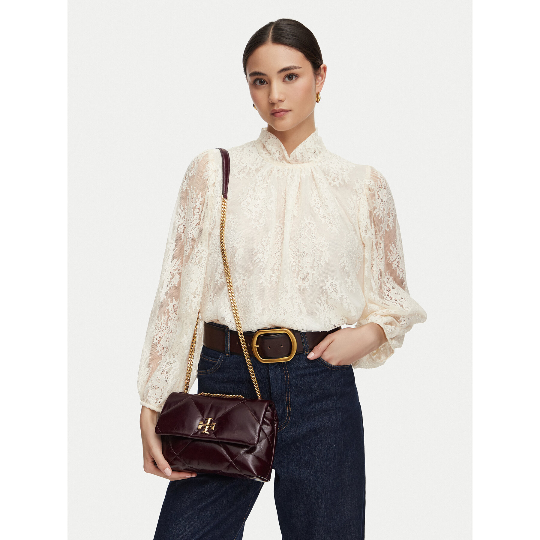 Ročna torba Tory Burch 169326 Bordo rdeča