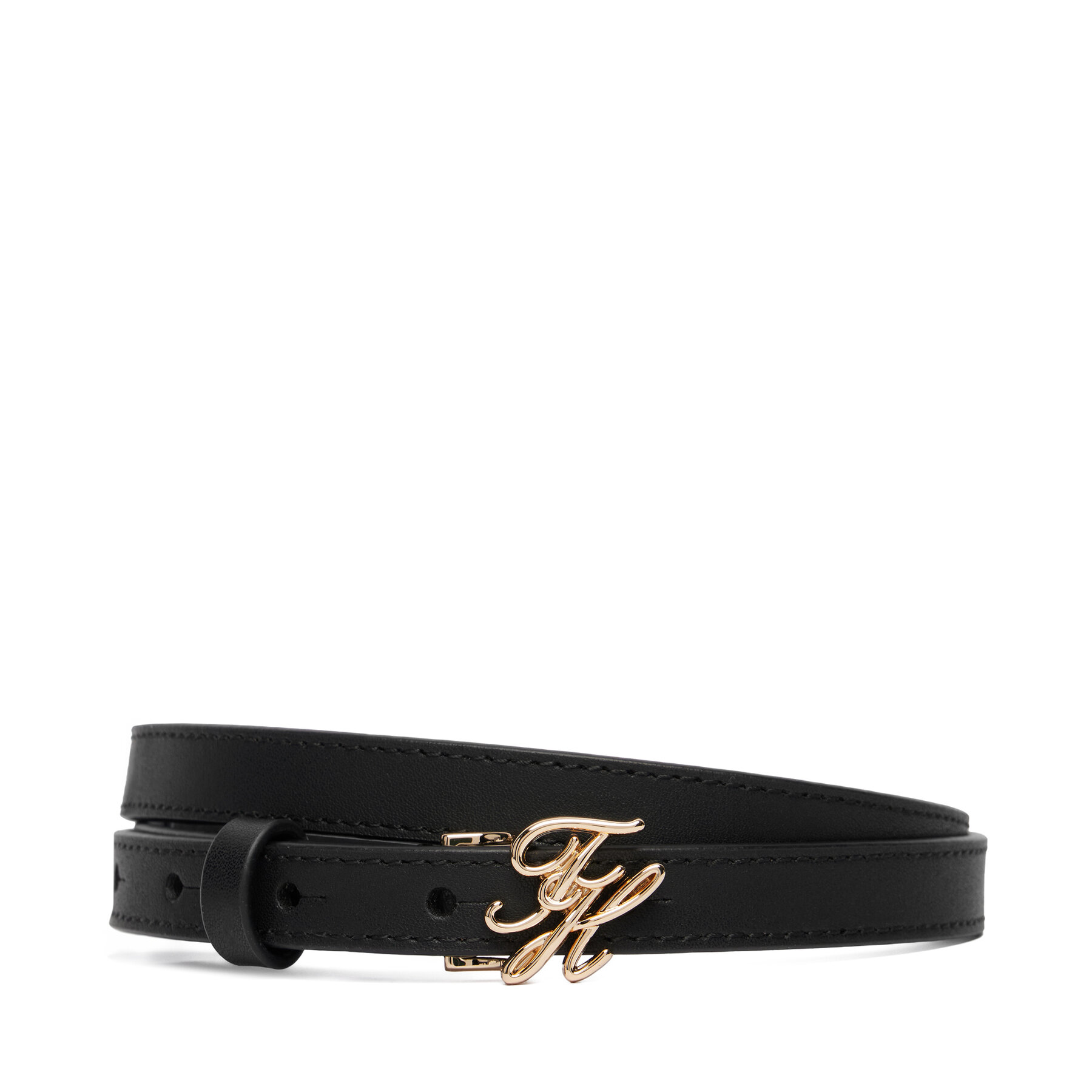 Opasok Tommy Hilfiger Th Script 1.5 AW0AW18609 Čierna