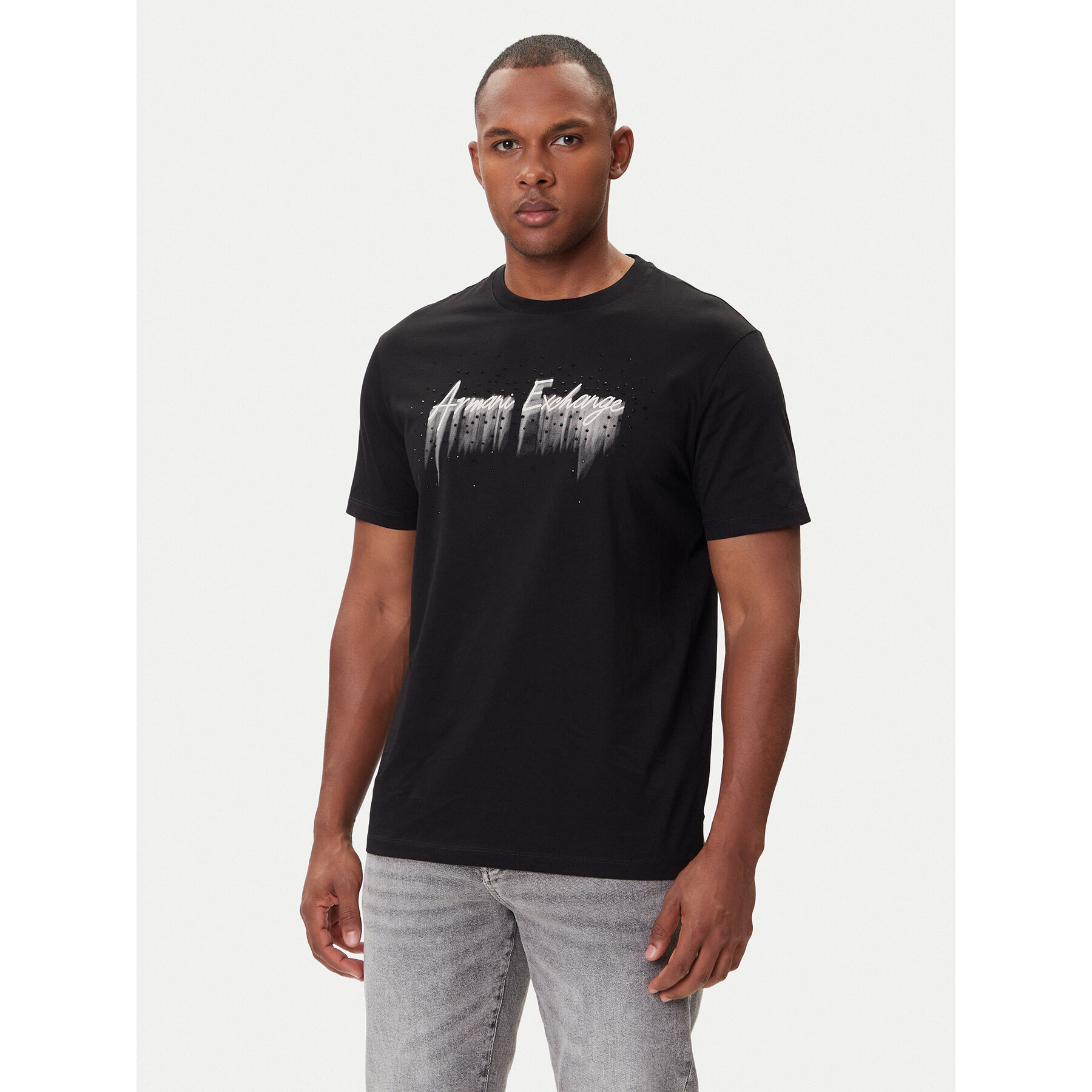 Armani Exchange T-Shirt XM001462 AF10364 UC001 Μαύρο Regular Fit
