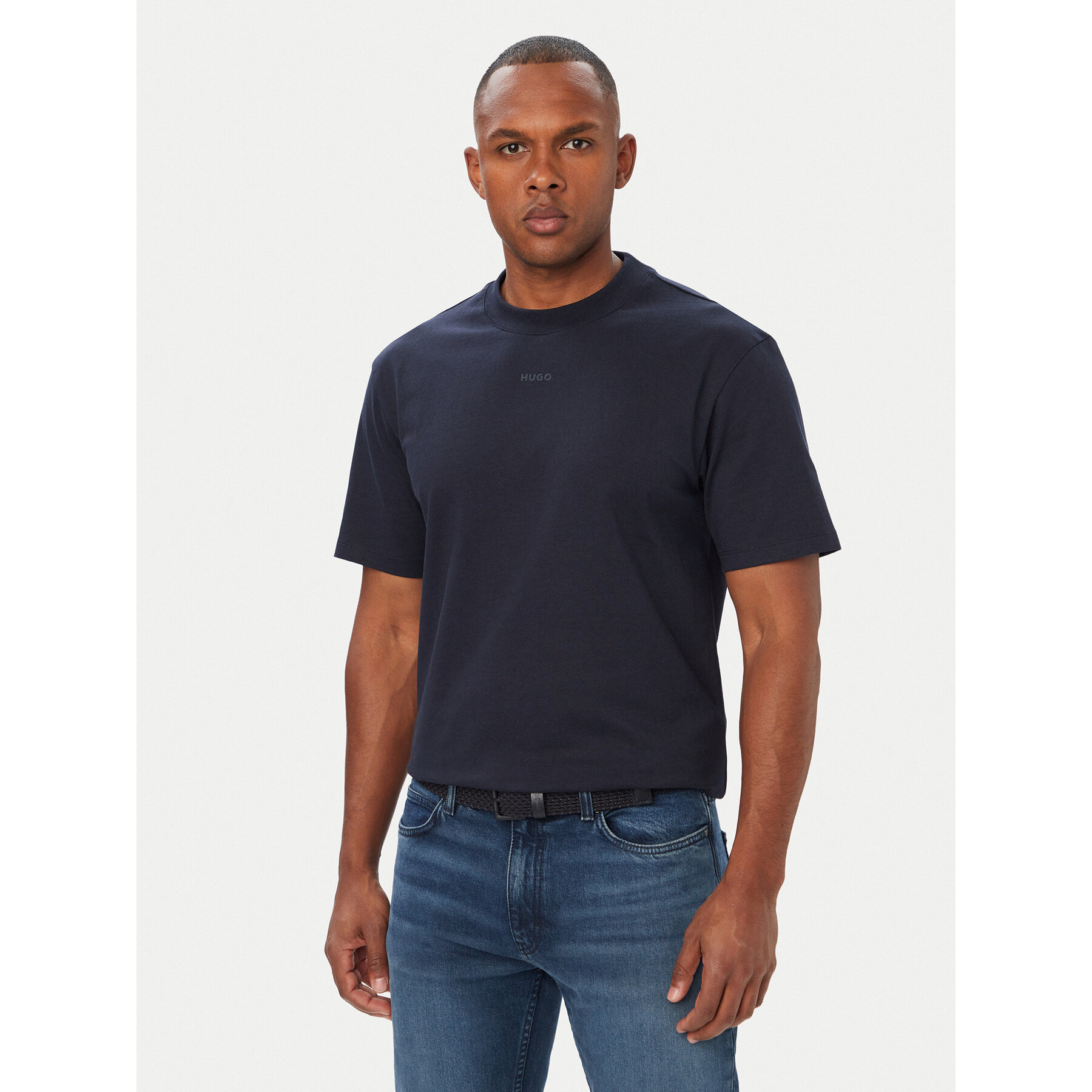 HUGO T-Shirt Dapolino 50488330 Dunkelblau Regular Fit