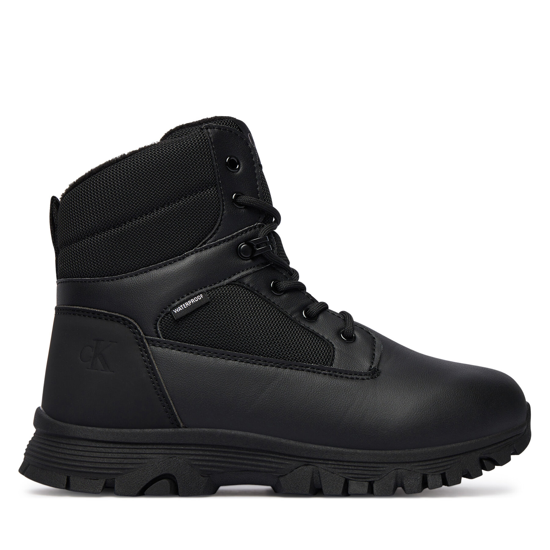Sniega zābaki Calvin Klein Lace-Up Bootie V3X5-83190-1485 D Melns