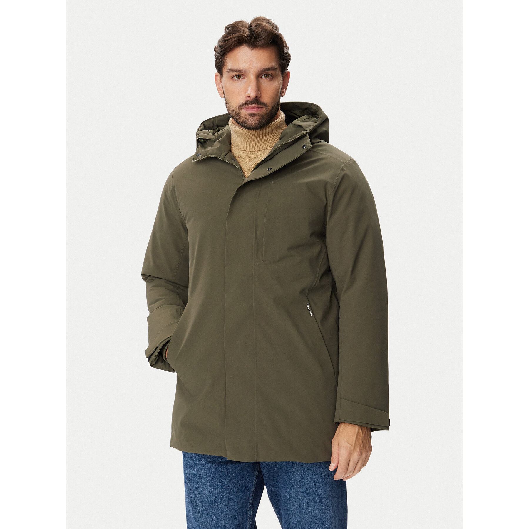 Jack & Jones Parka Ekeen 12298865 Khakifarben Regular Fit