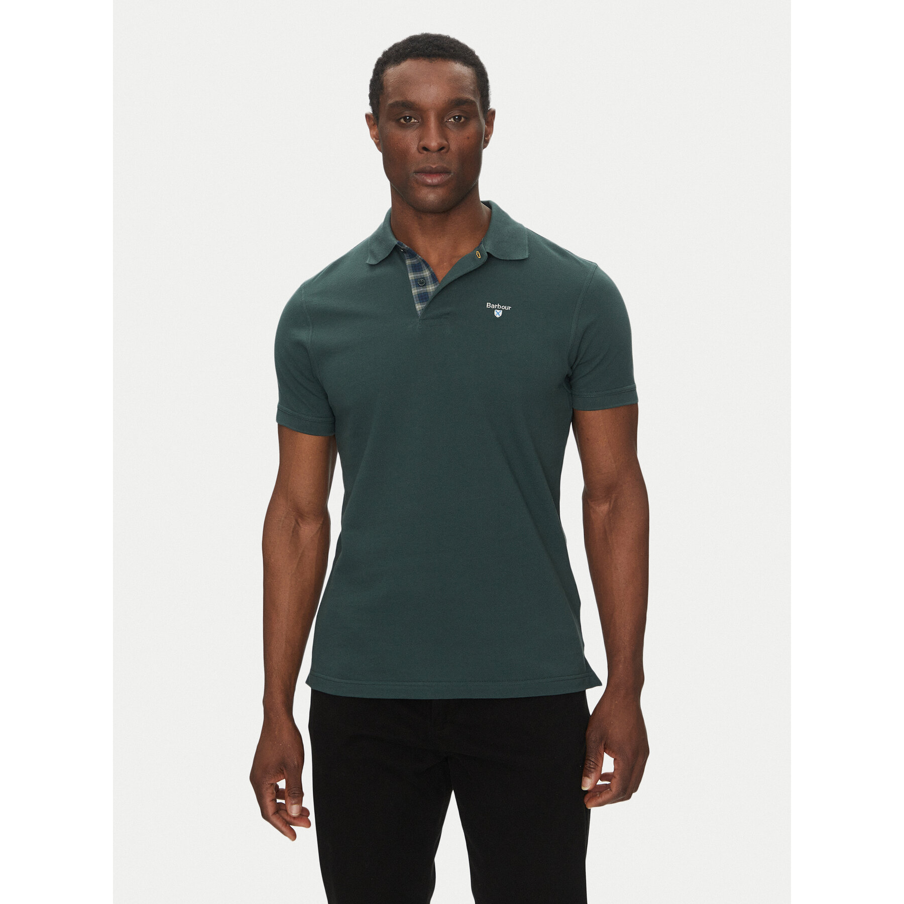 Barbour Pólóing Tartan MML0012GN89 Zöld Regular Fit