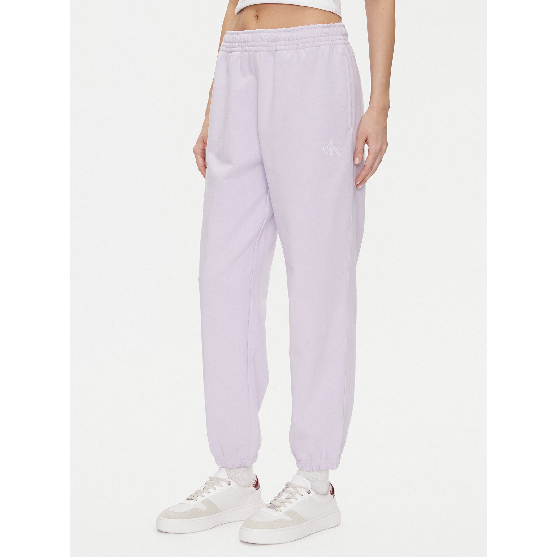 Calvin Klein Jeans Jogginghose Monologo LV047B235G Violett Regular Fit