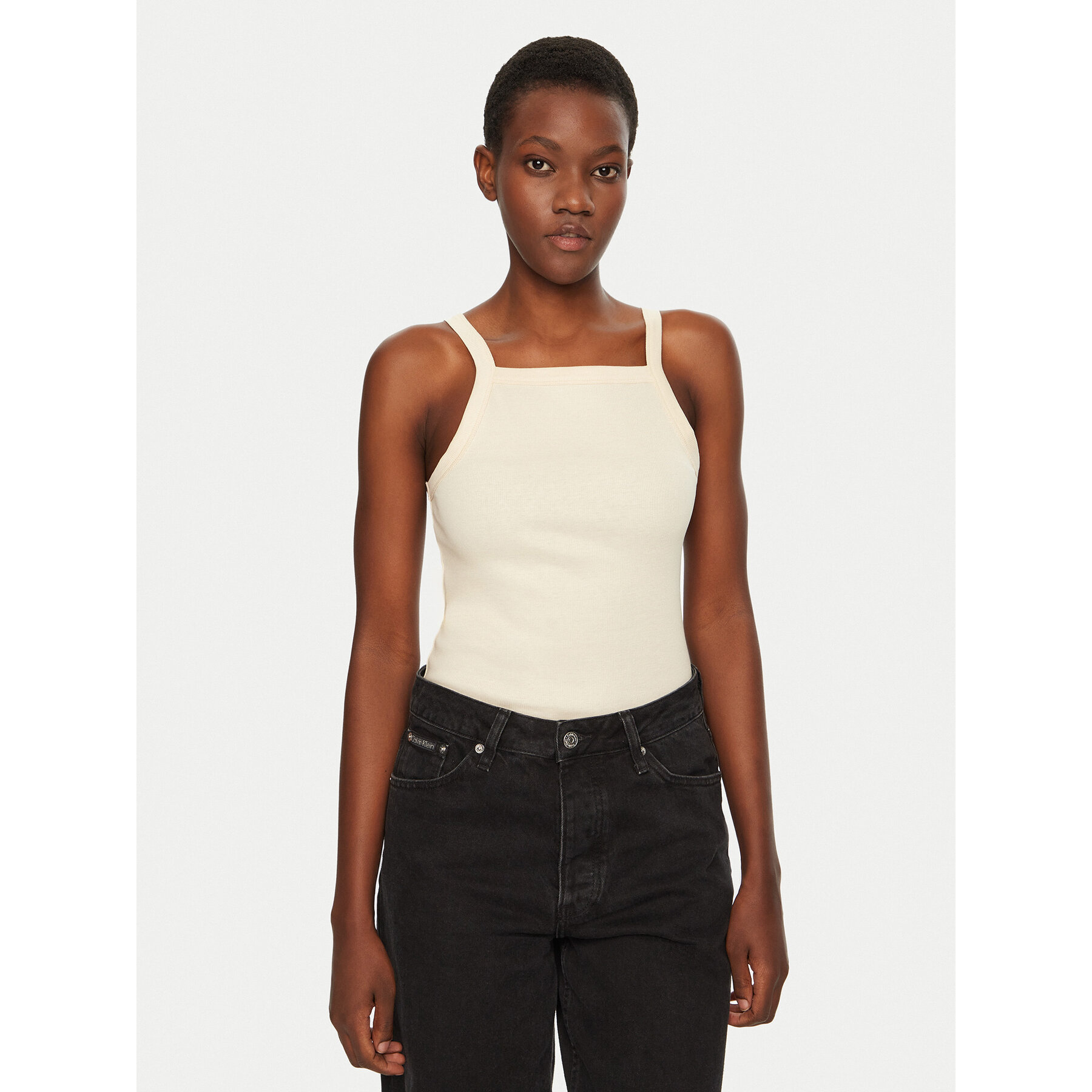 IVY OAK IVY OAK Τοπ Klara Rose IO1100X2362 Μπεζ Slim Fit