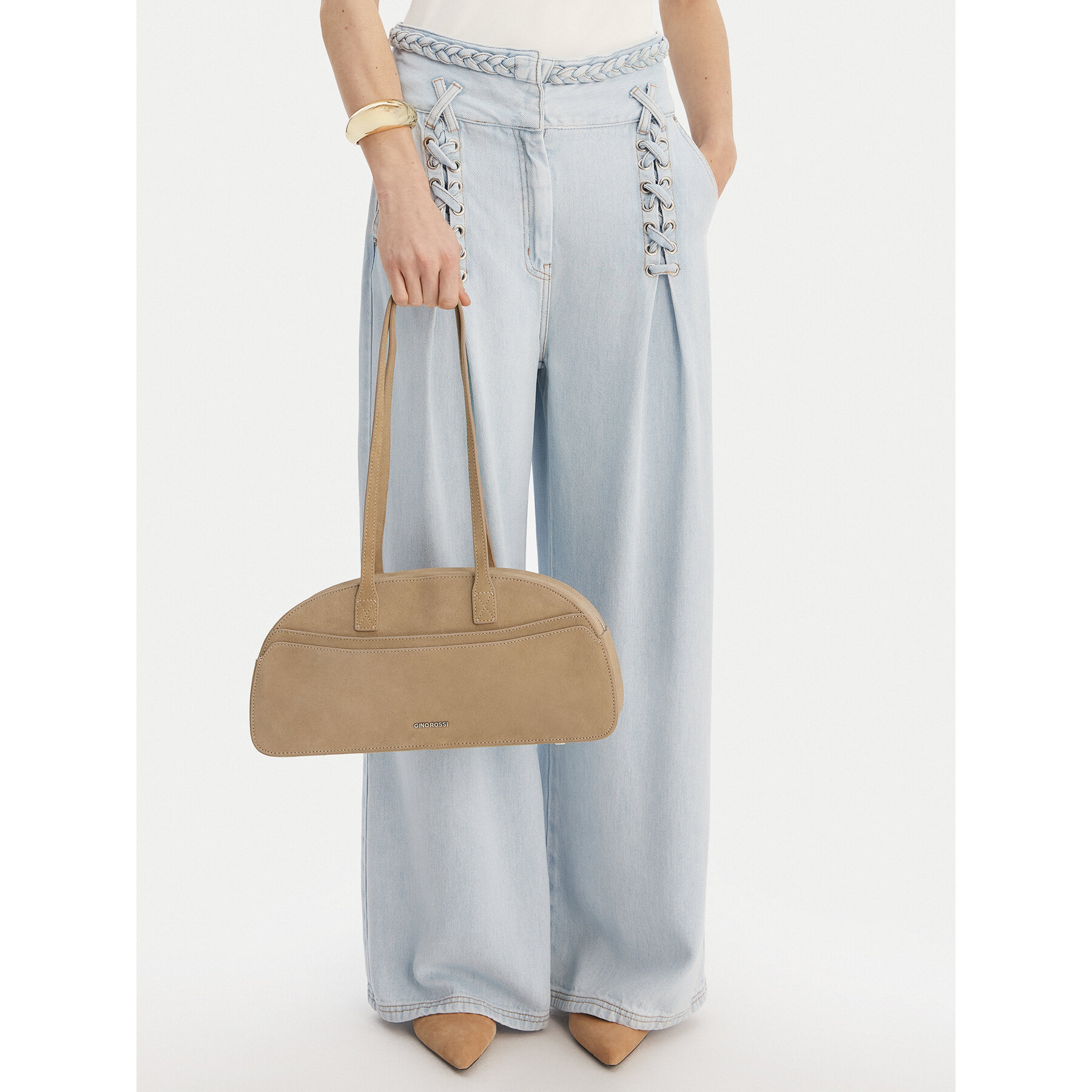 Geantă GINO ROSSI EO-LA224-19327-2 Bej