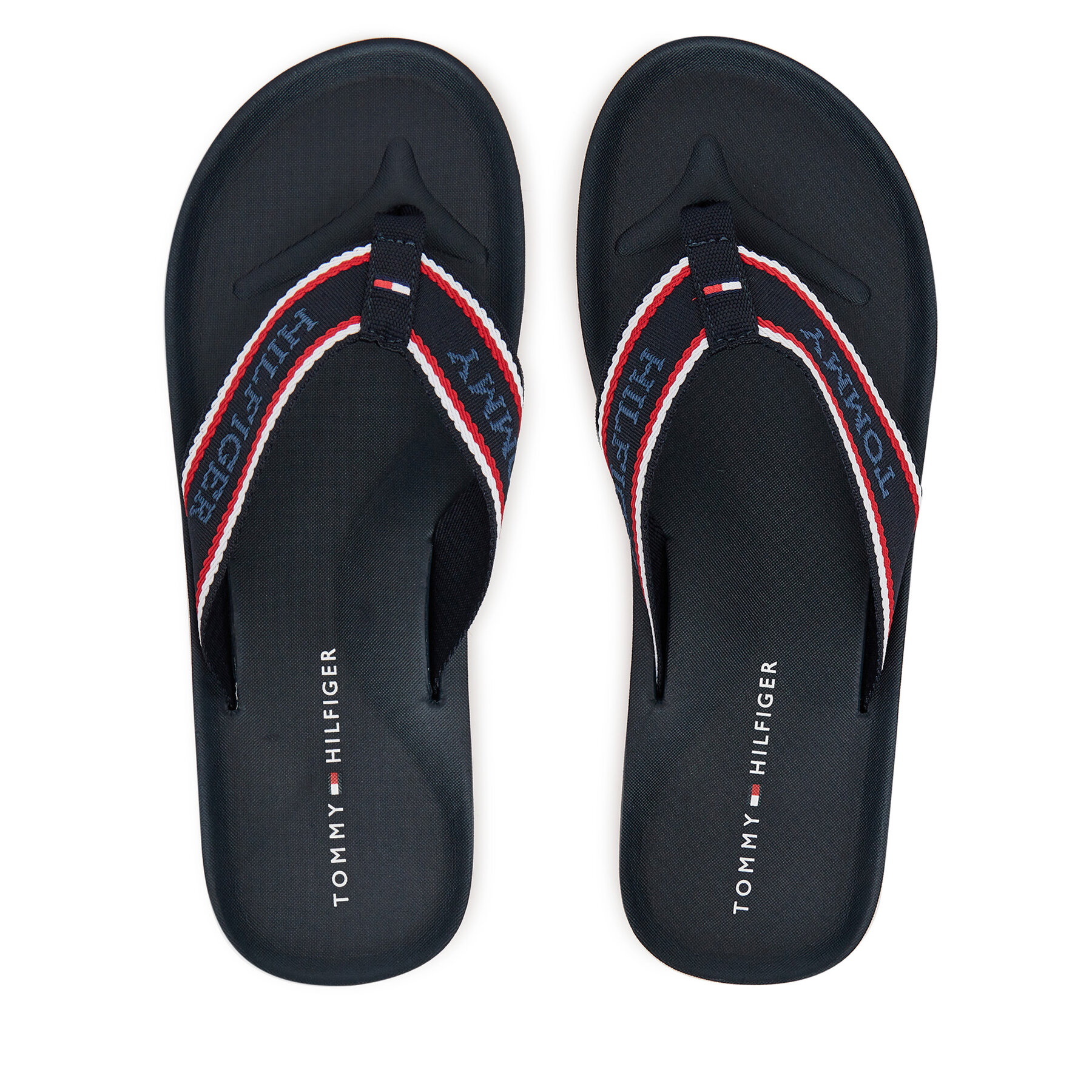 Japonke Tommy Hilfiger Comfort Hilfiger Beach Sandal FM0FM05510 Mornarsko modra