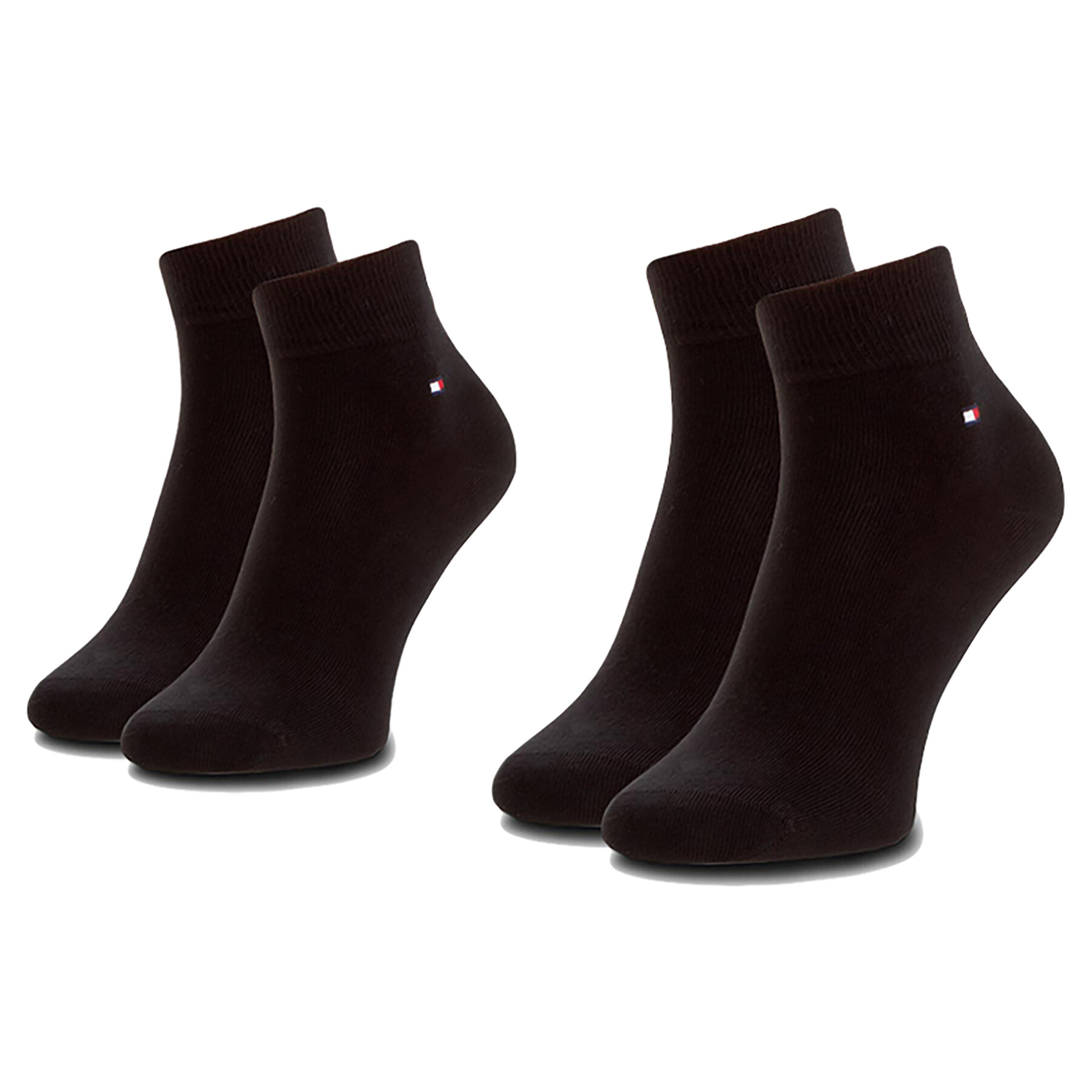 Set od 2 para muških čarapa Tommy Hilfiger 342025001 Crna