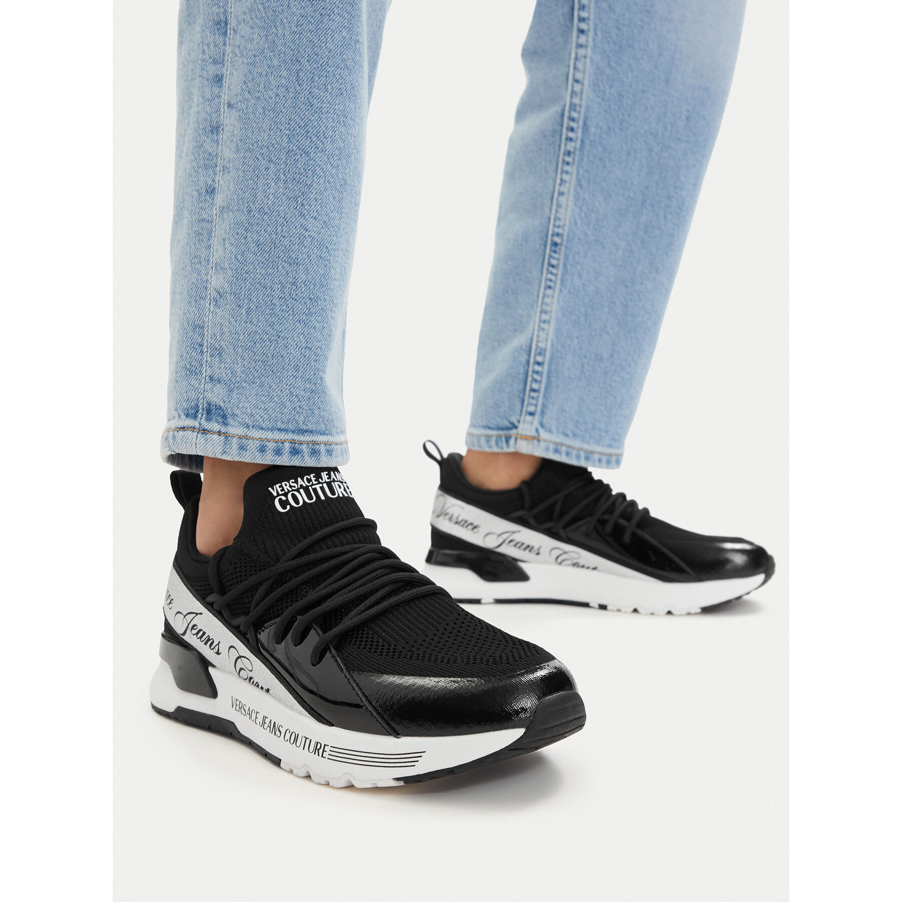 Сникърси Versace Jeans Couture 80VA3SA8 Черен