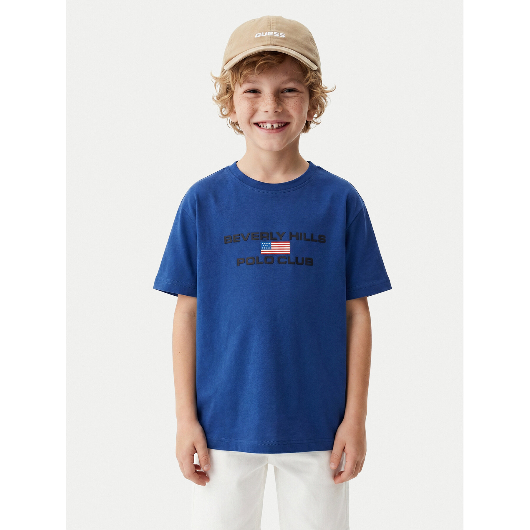 Beverly Hills Polo Club T-shirt P-SS26B-TS0132 Plava Regular Fit