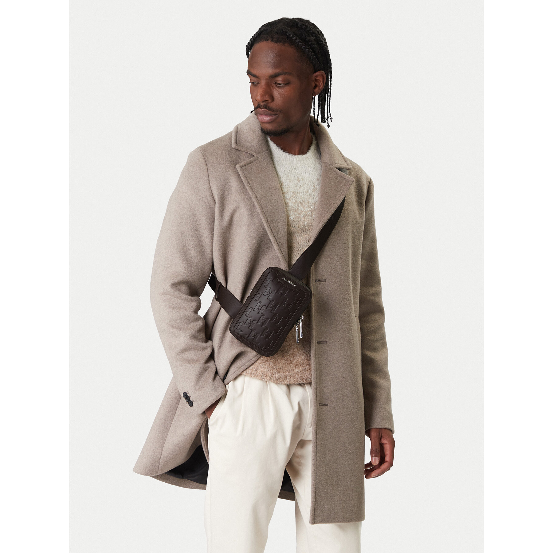 Crossover torbica KARL LAGERFELD A3M30179 Smeđa