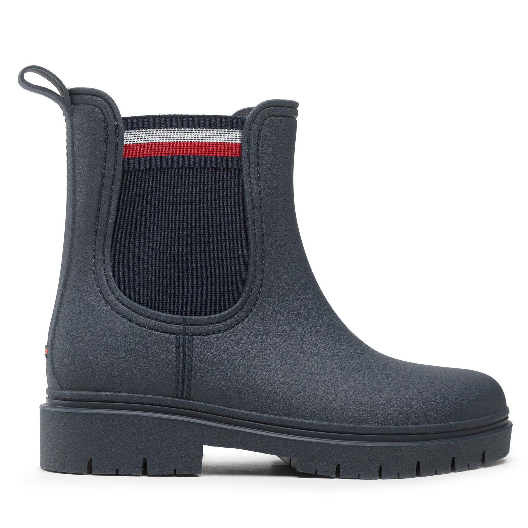 Gummistövlar Tommy Hilfiger Rain Boot Ankle Elastic FW0FW06774 Mörkblå