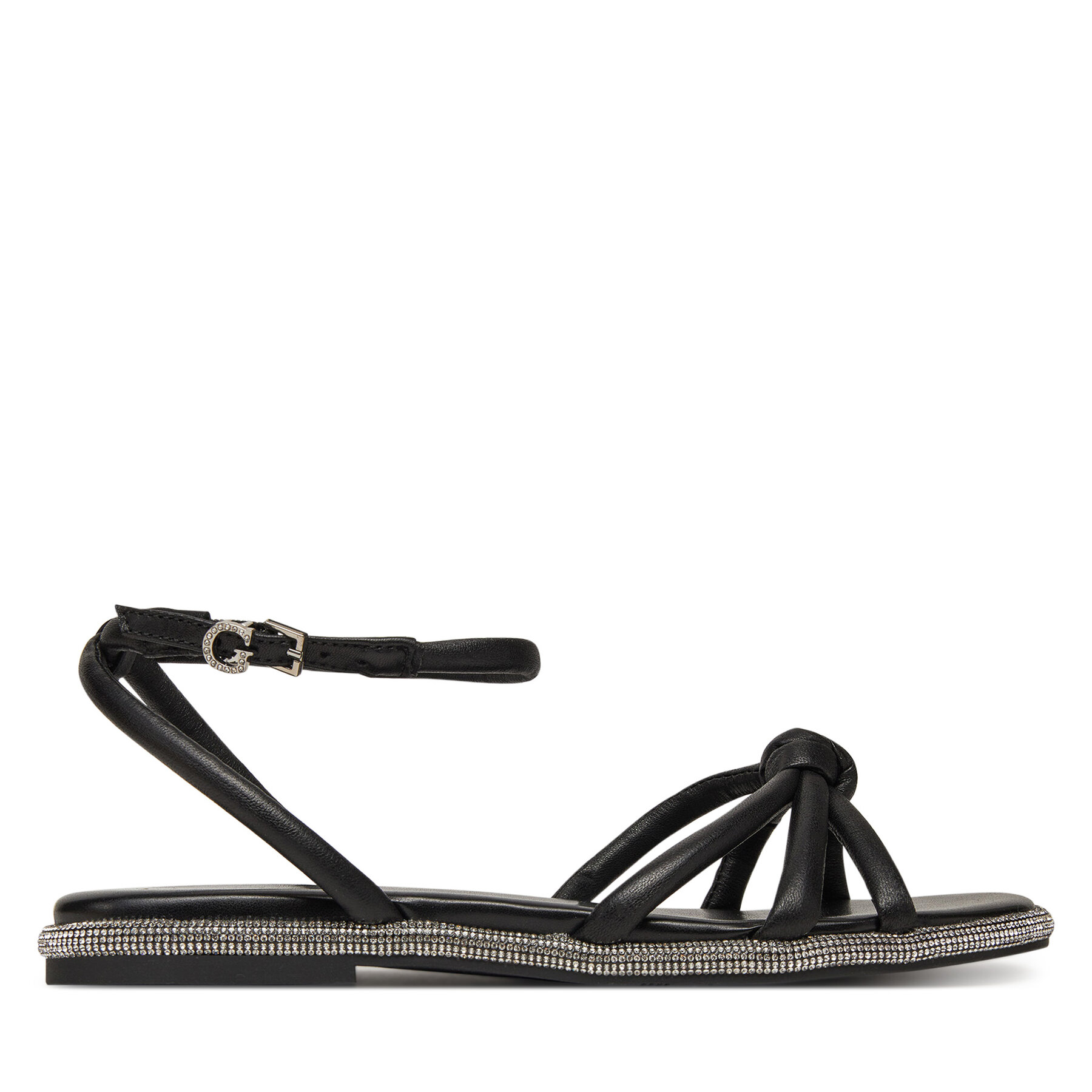 Сандали Guess FLJSLO LEA03 Черен