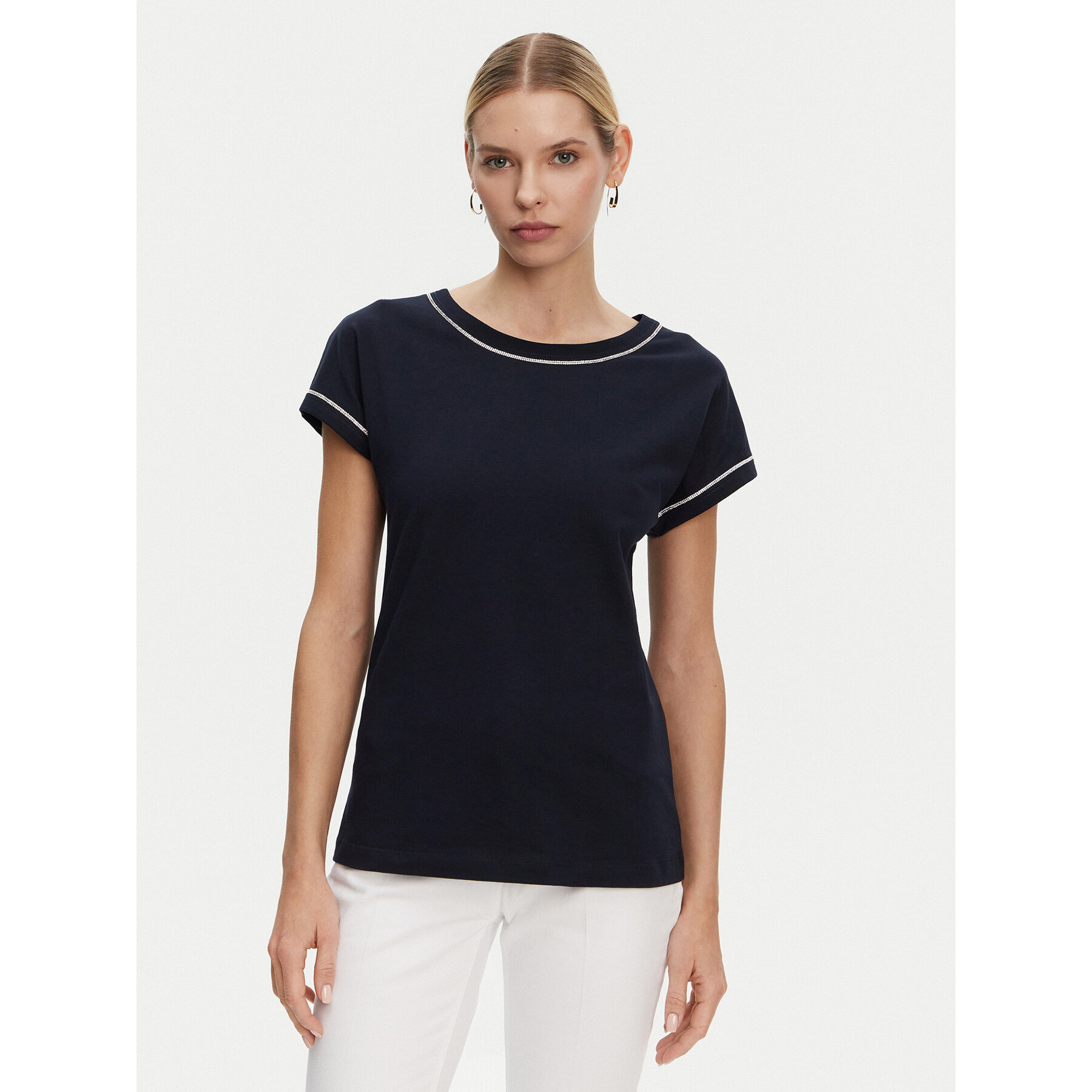 Luisa Spagnoli Luisa Spagnoli T-Shirt Brescello 542123 Μαύρο Regular Fit