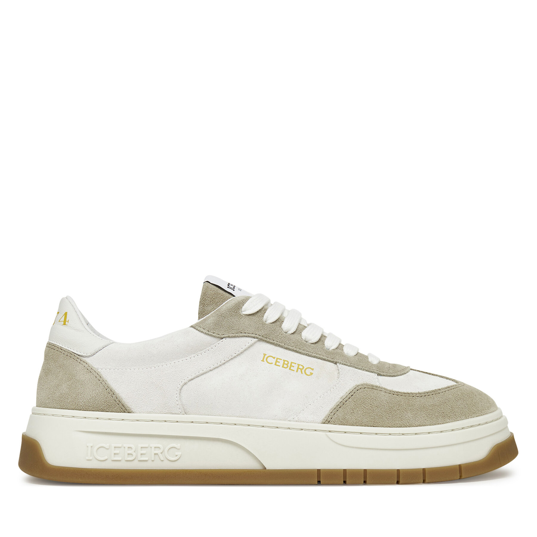 Męskie Iceberg Sneakersy, Rozmiar 44 Écru IU17240C