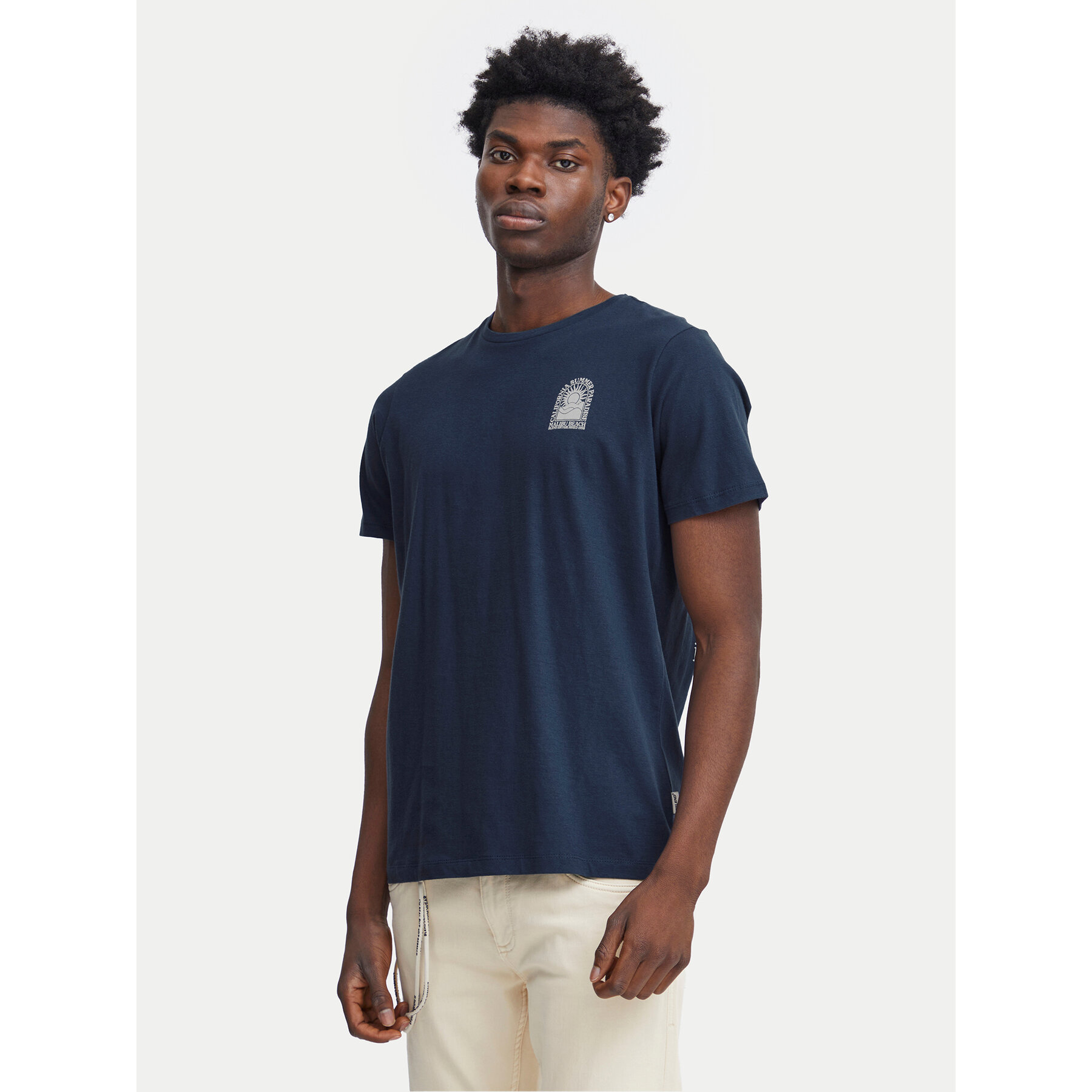 Blend Blend T-Shirt 20716481 Σκούρο μπλε Regular Fit