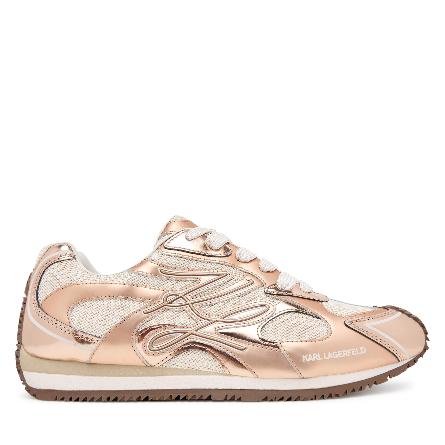 Sneakersy KARL LAGERFELD Velocette KL63925 Ružové zlato