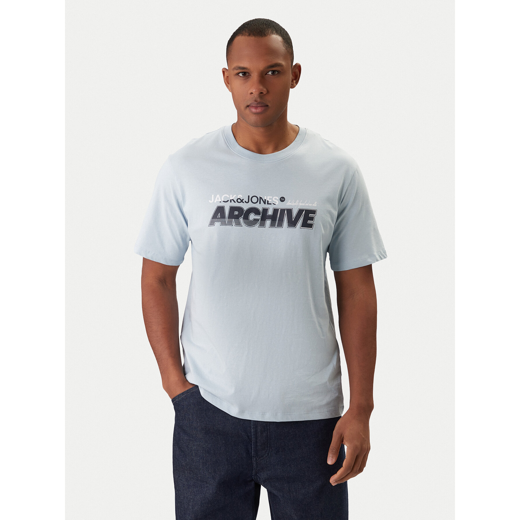 Jack & Jones T-Shirt Brat Tee 12288103 Blau Regular Fit