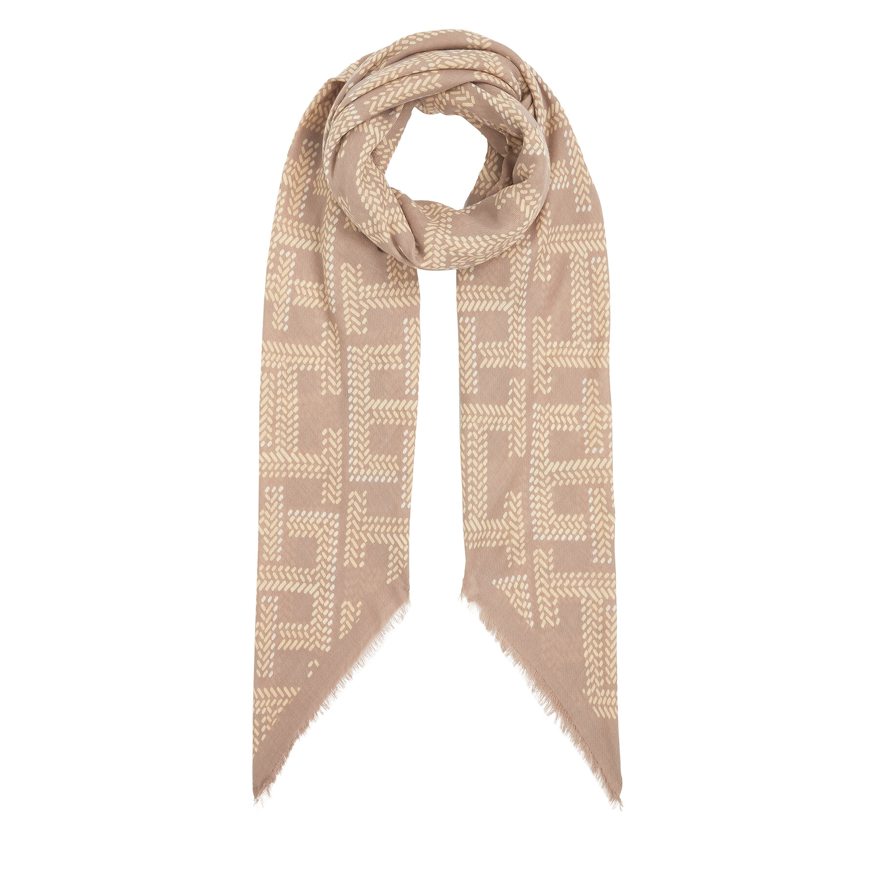 Fular Tommy Hilfiger Monogram AW0AW16648 Beis