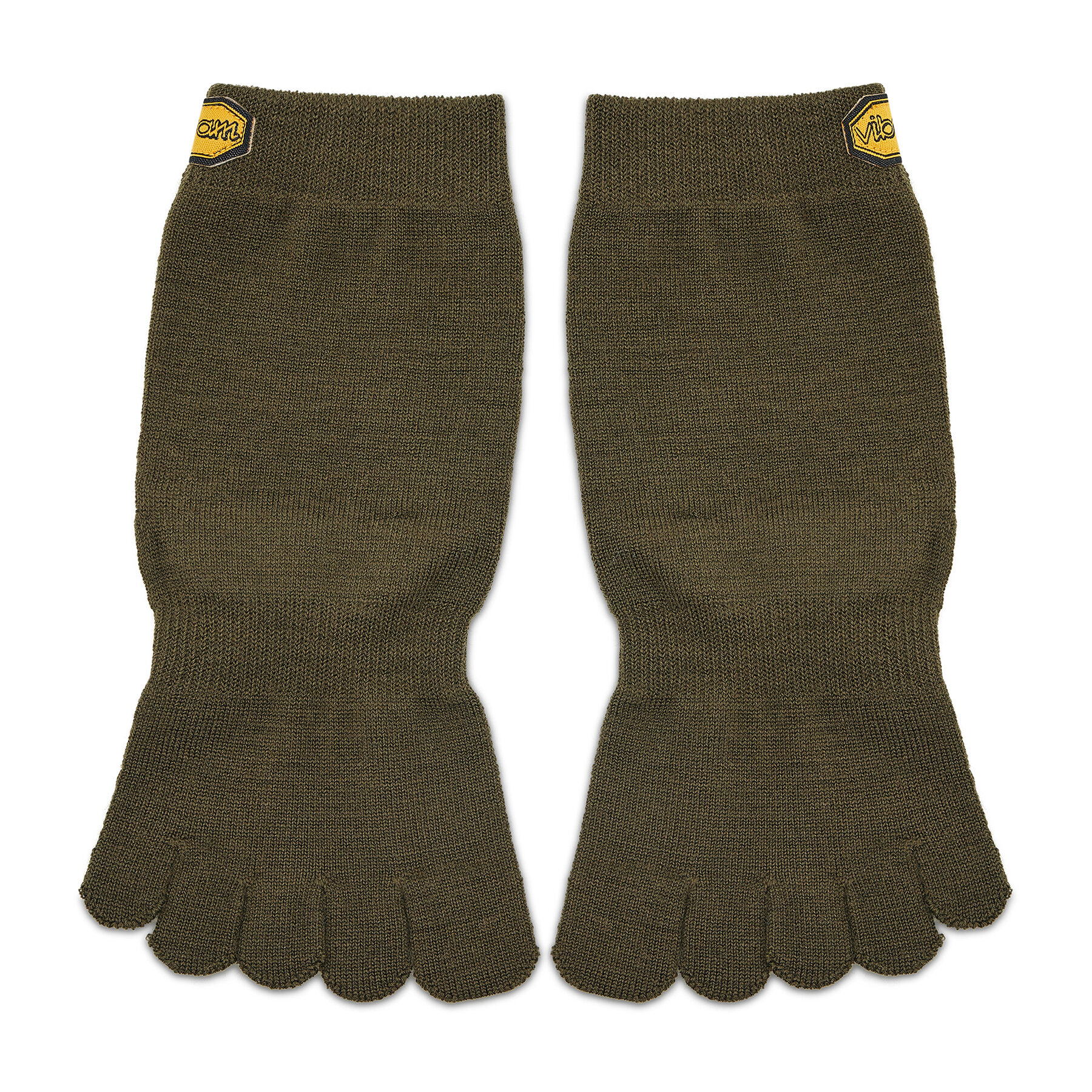 Ponožky Vysoké Unisex Vibram Fivefingers Blend Crew S18C01 Zelená