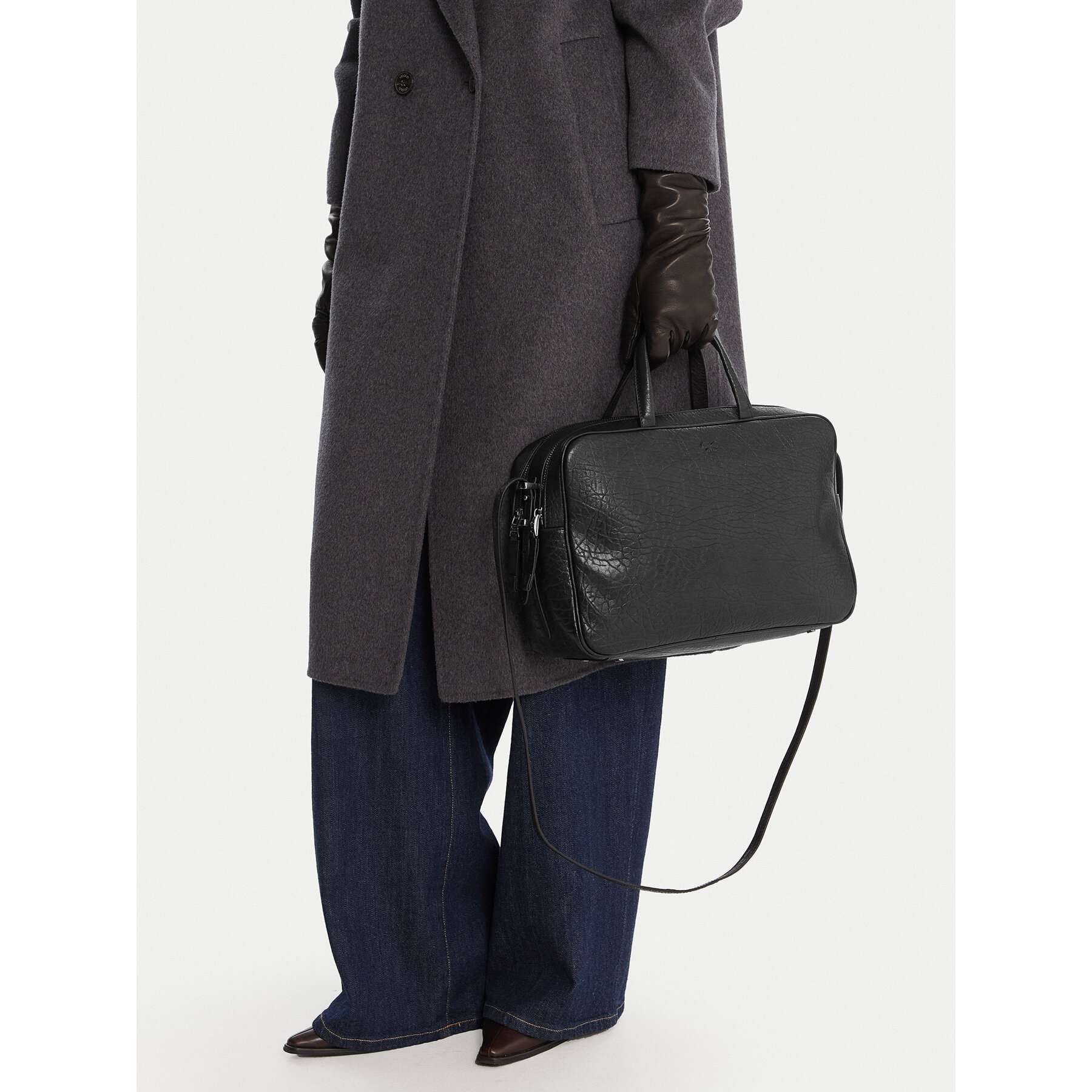 Geantă Weekend Max Mara Palos 2525516085600 Negru