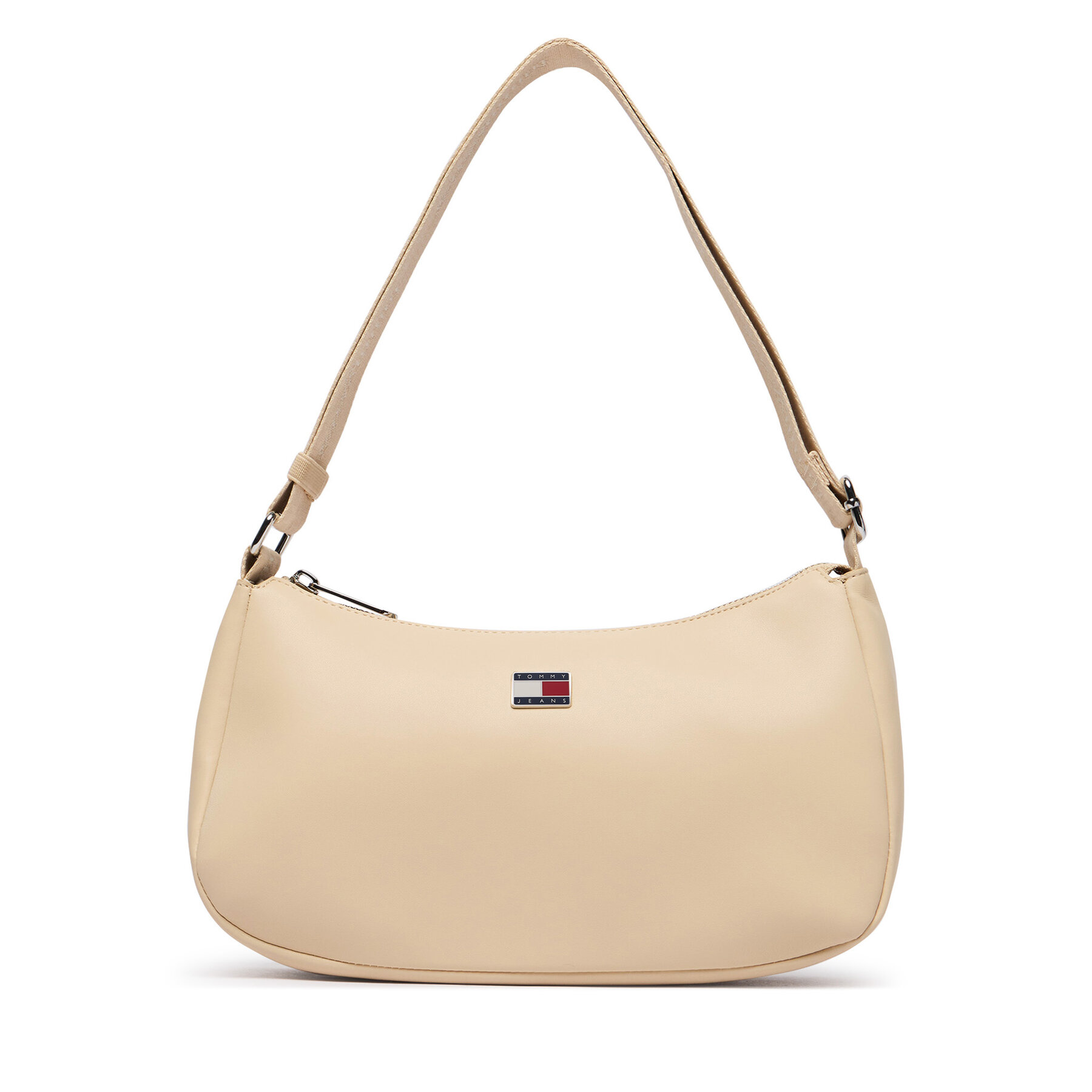 Torbica Tommy Jeans Tjw Daily Elevated Shoulder Bag AW0AW19041 Svijetlo bež