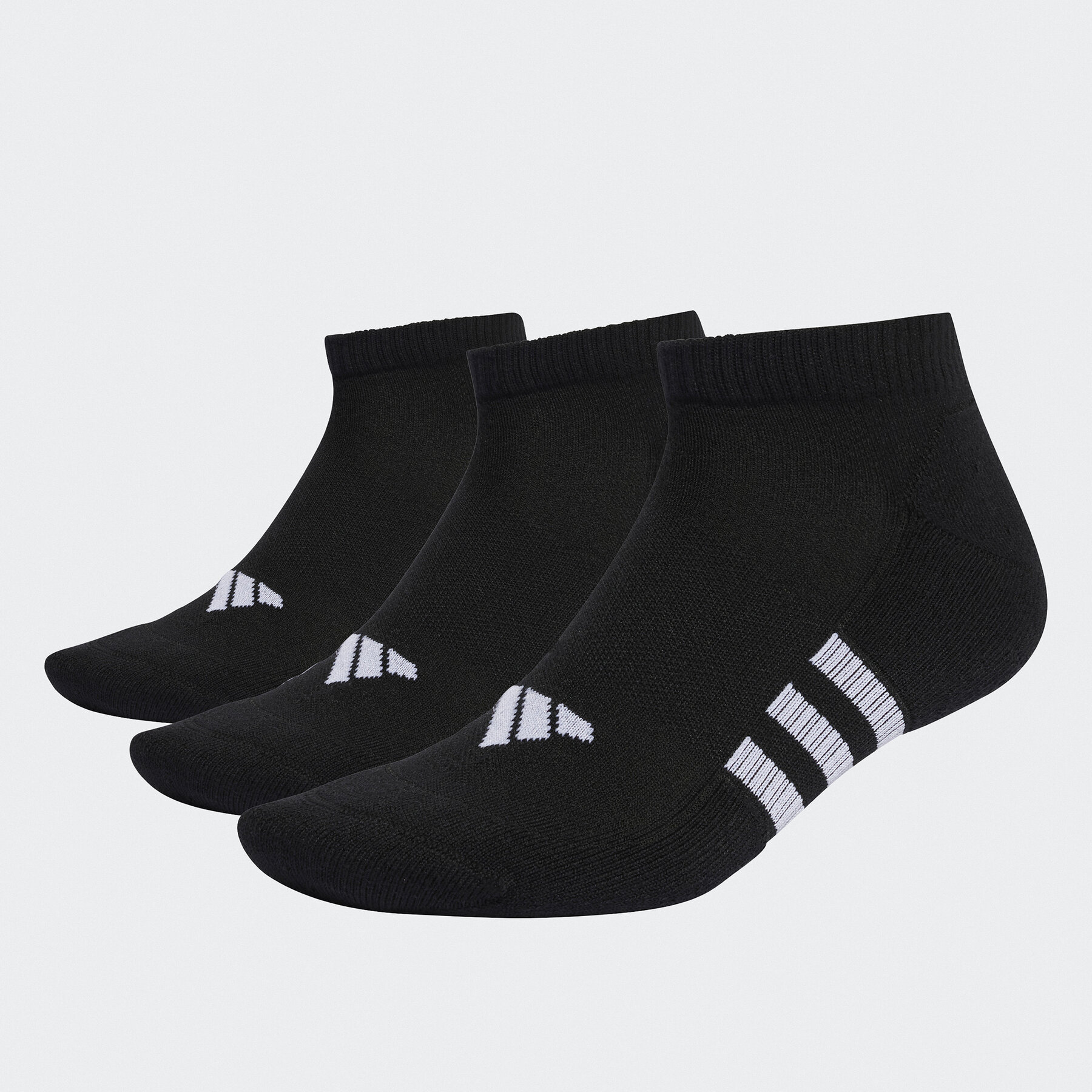 

Короткі шкарпетки unisex adidas Performance Cushioned Low Socks 3 Pairs IC9518 black/black/black, Чорний