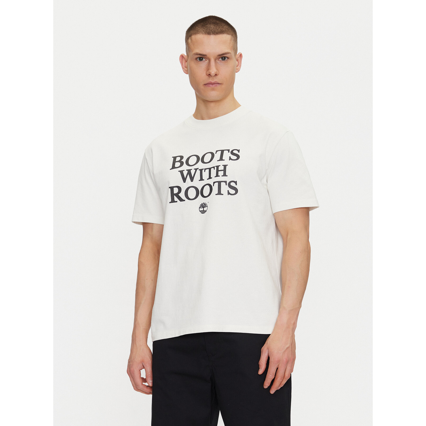 Timberland T-Shirt TB0A6F4N Λευκό Regular Fit