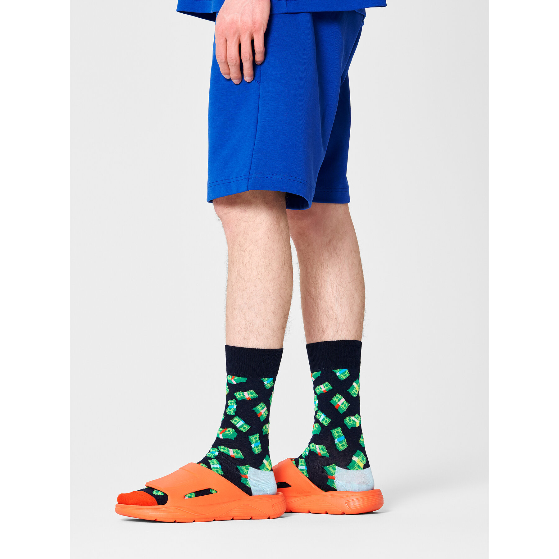 Șosete Înalte Unisex Happy Socks MNY01-6500 Bleumarin bleumarin imagine noua