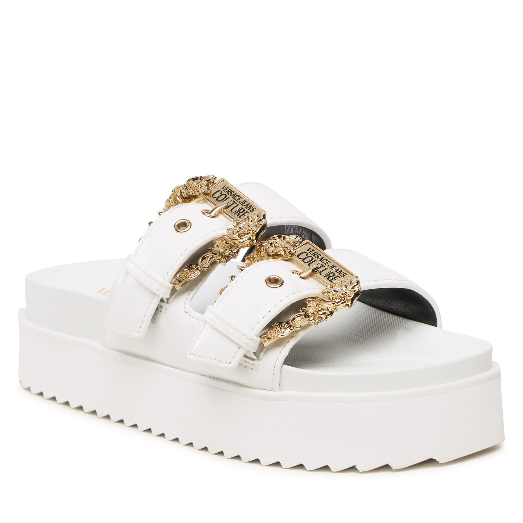 Versace Jeans Couture Παντόφλες Versace Jeans Couture 74VA3SM1 Λευκό