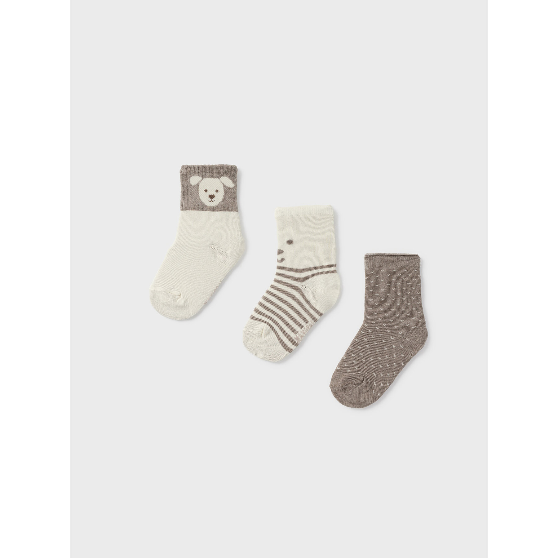 3er-Set hohe Kindersocken Mayoral 10758 Braun